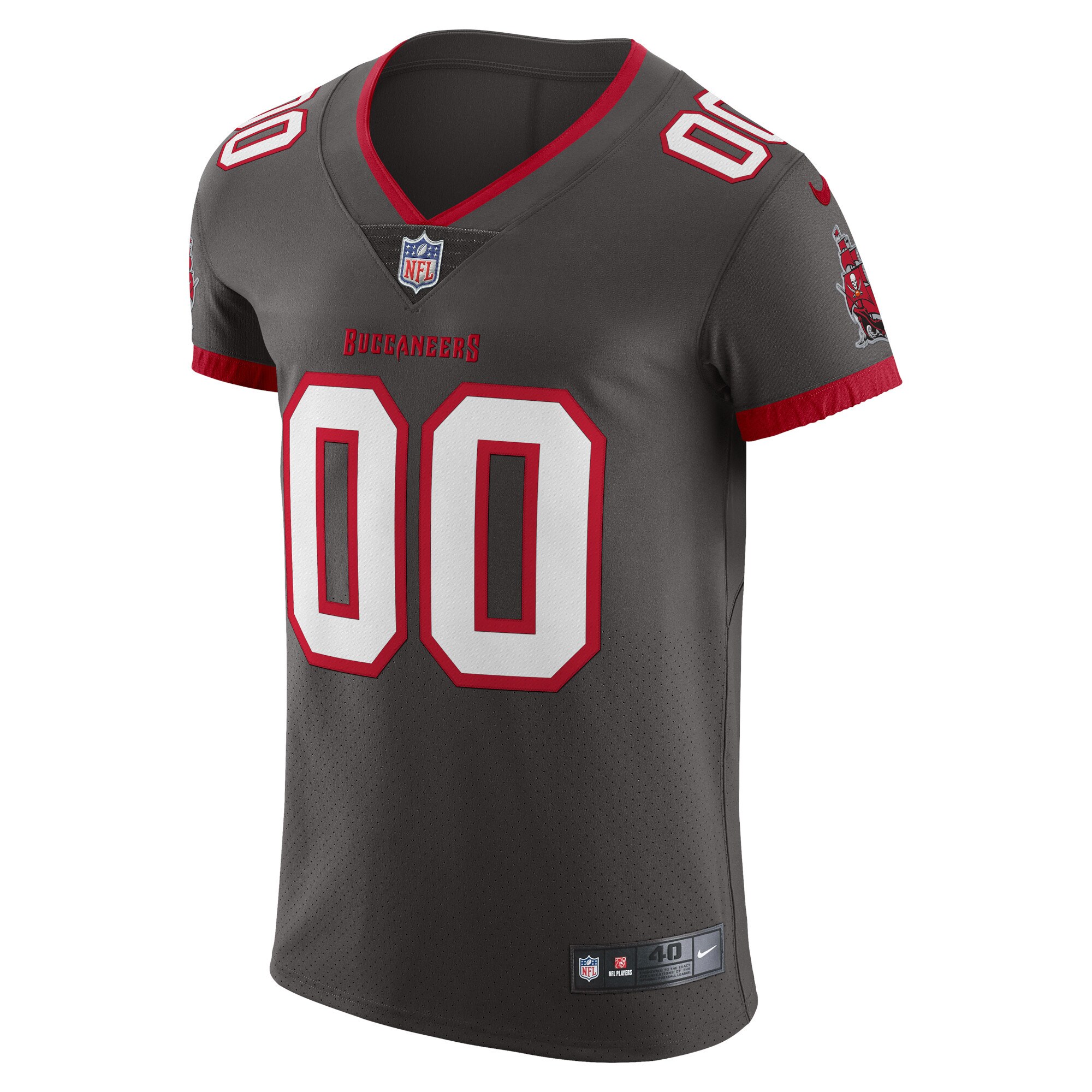 Alternative view of Nike Buccaneers Anthracite Custom Jersey - Personalized