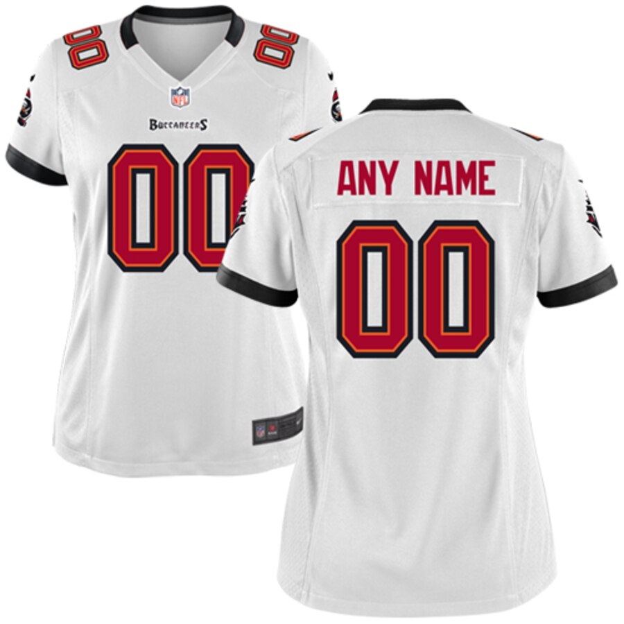 Alternative view of Nike Buccaneers White Custom Jersey - Personalize Your Look!
