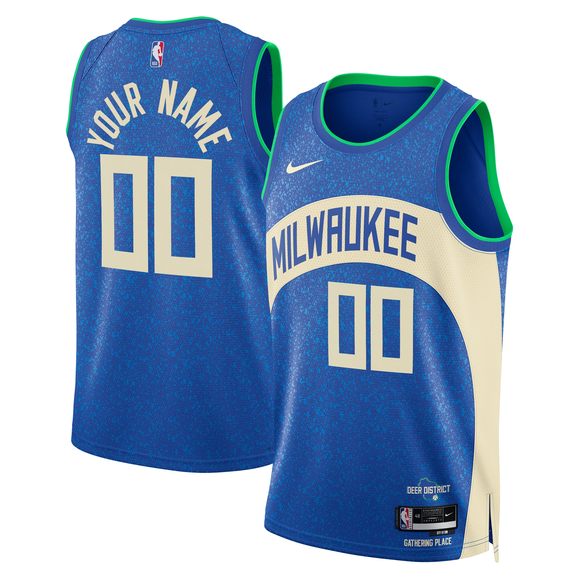 nike Bucks Blue City Jersey - Nike Bucks Blue City Edition Jersey