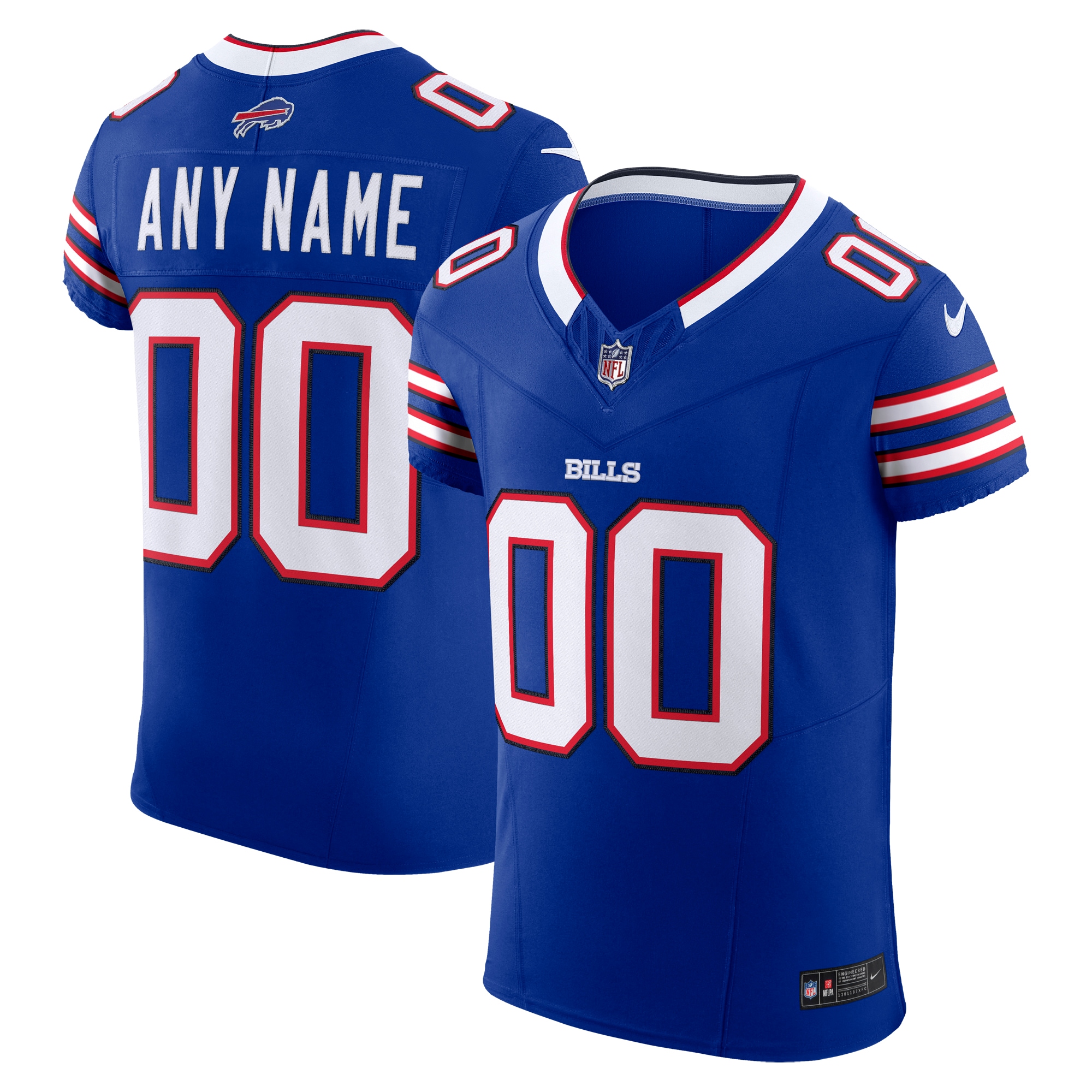 Nike Buffalo Bills Royal Blue Custom Jersey
