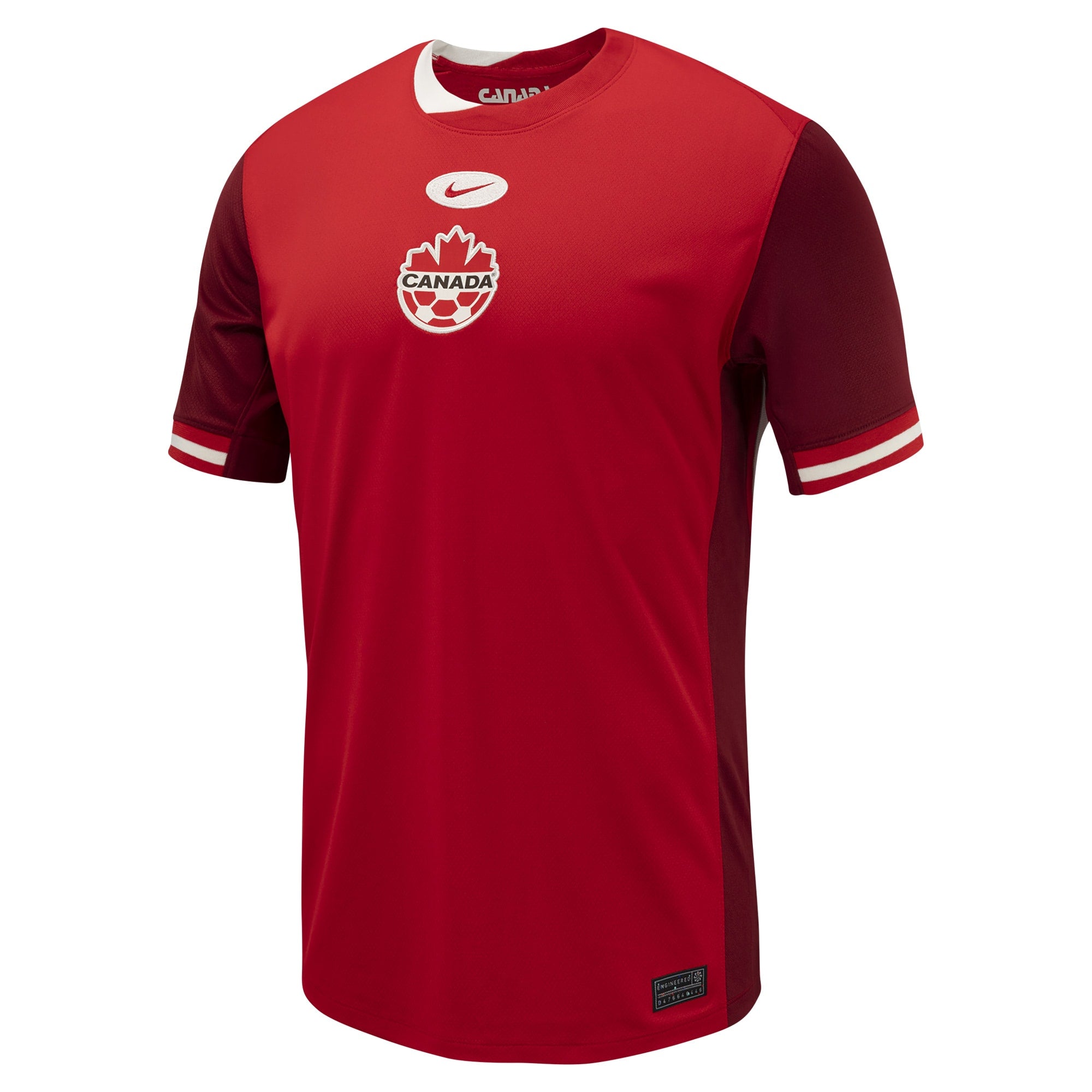 Alternative view of Nike Canada Soccer Jersey - Red 2024 Home Kit