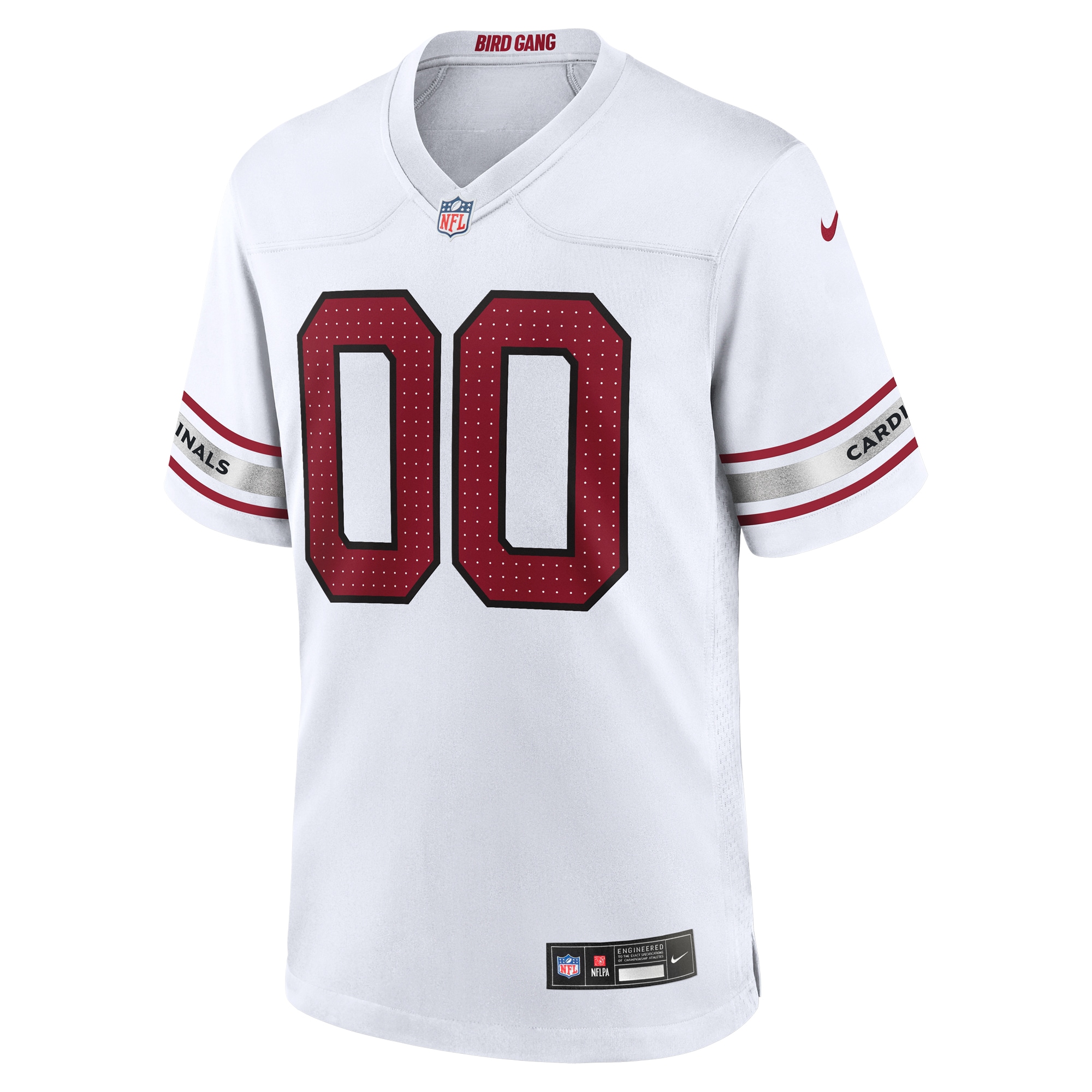Alternative view of Nike Cardinals White Custom Jersey - Personalized NFL Style