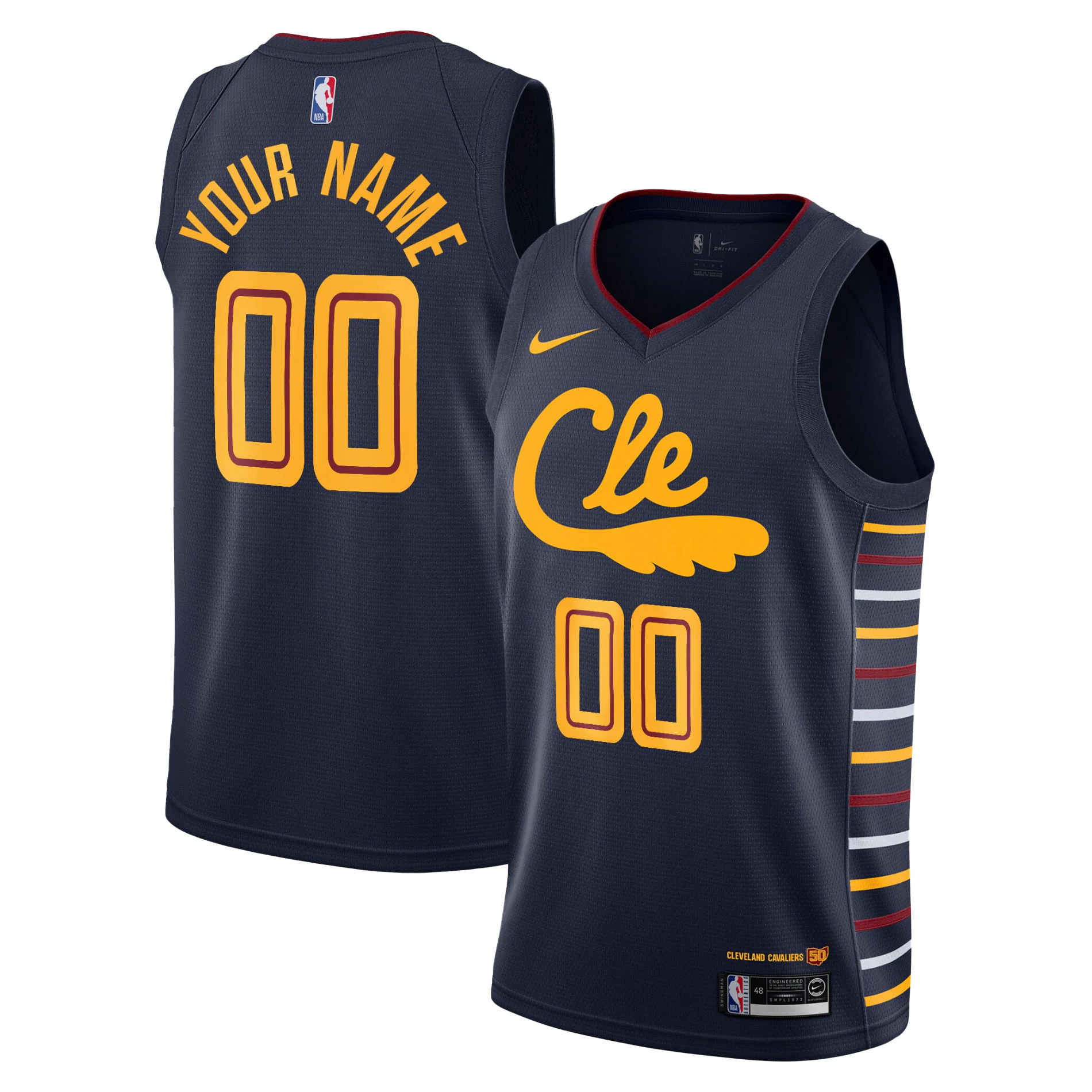 Nike Cavaliers Navy Custom Jersey - 2023 City Edition