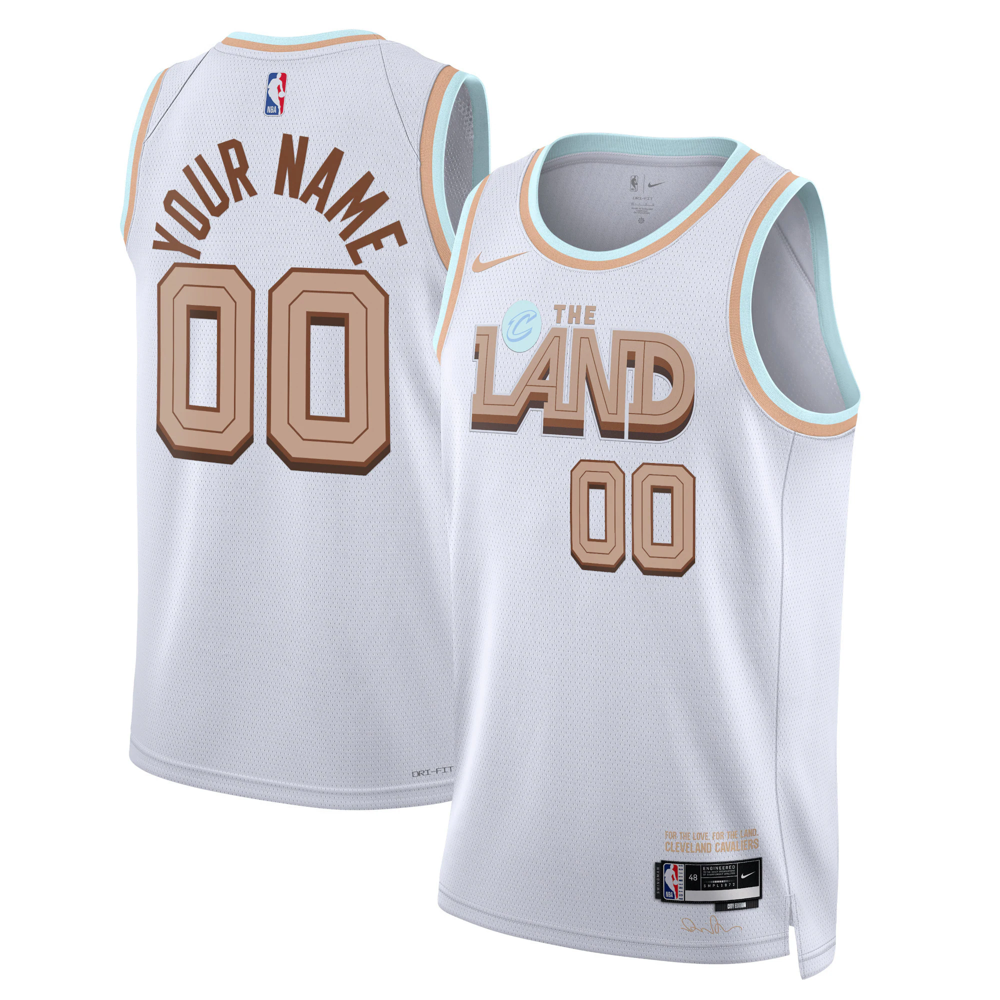 Nike Cavs White “The Land” Custom Jersey - Personalized Edition