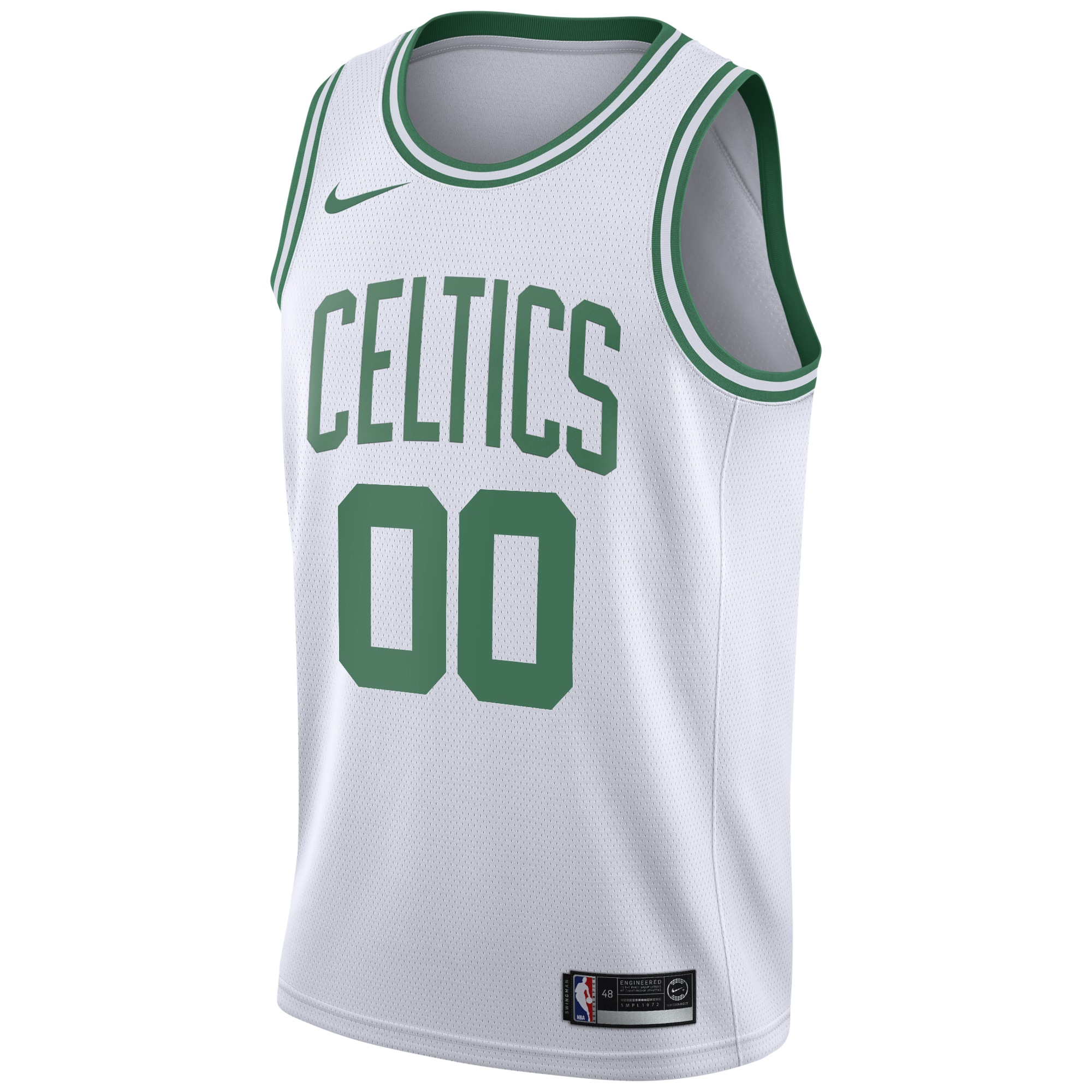 Alternative view of Nike Celtics White Custom Jersey personalized - Nike Celtics White