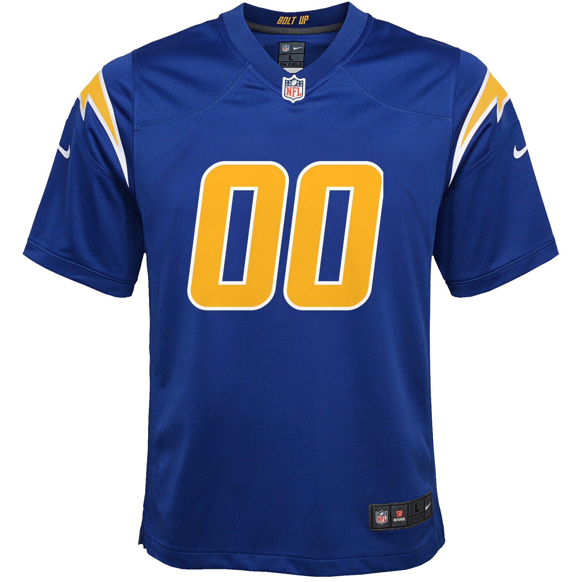 Alternative view of Nike Chargers Blue Custom Jersey - Personalize Your Style!
