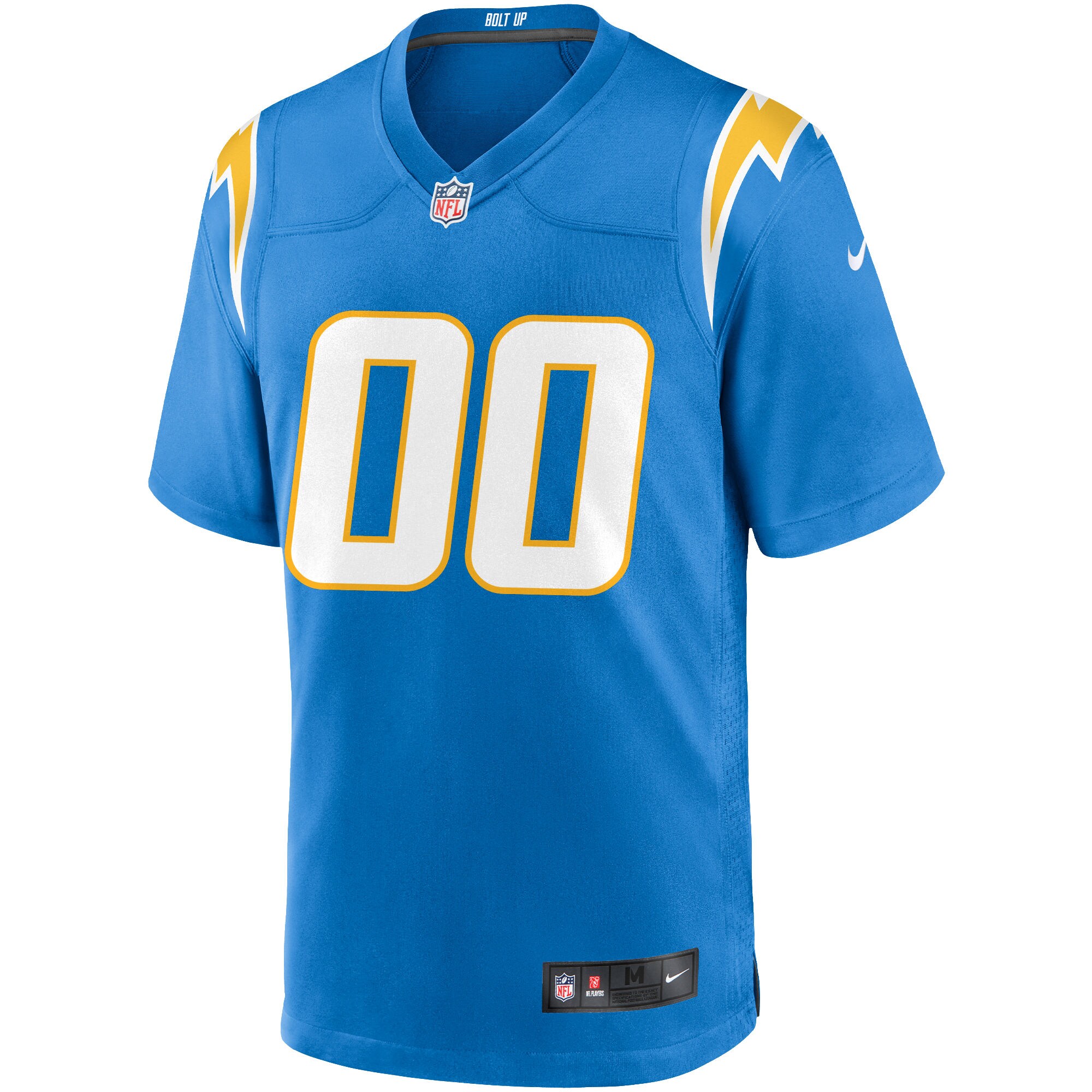 Alternative view of Nike Chargers Powder Blue Custom Jersey - Personalize Yours! 3