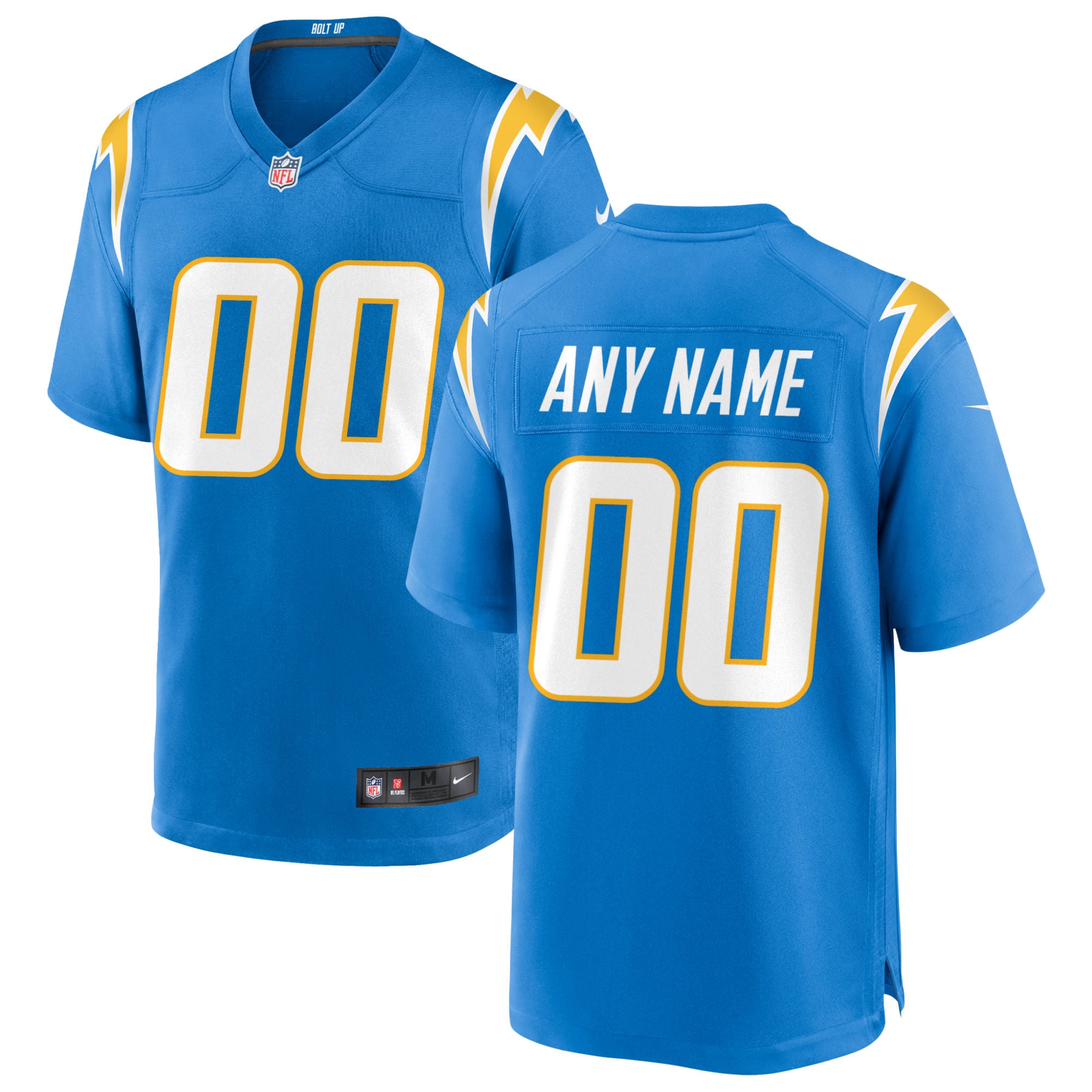 Alternative view of Nike Chargers Powder Blue Custom Jersey - Personalized NFL Style