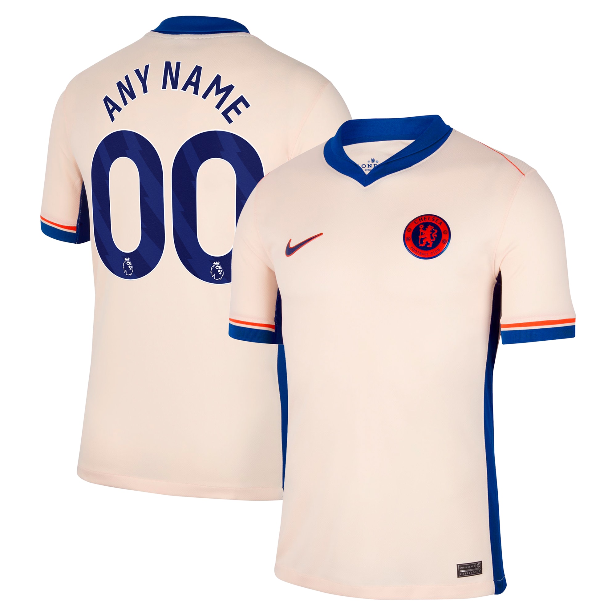 Nike Chelsea 2024 Away Kit - Cream & Blue Soccer Jersey