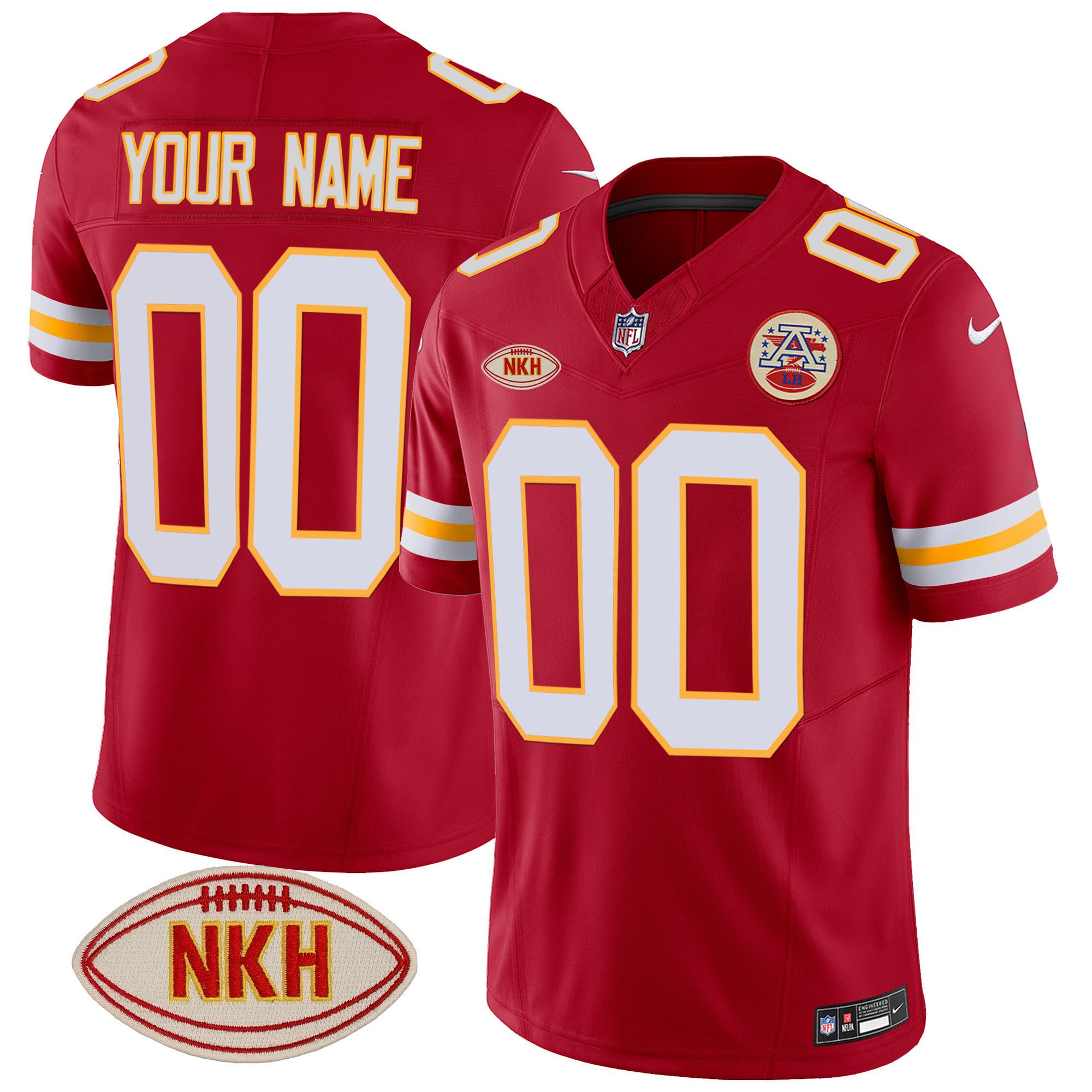 Nike Chiefs Red Custom Jersey - Personalized Football Gear