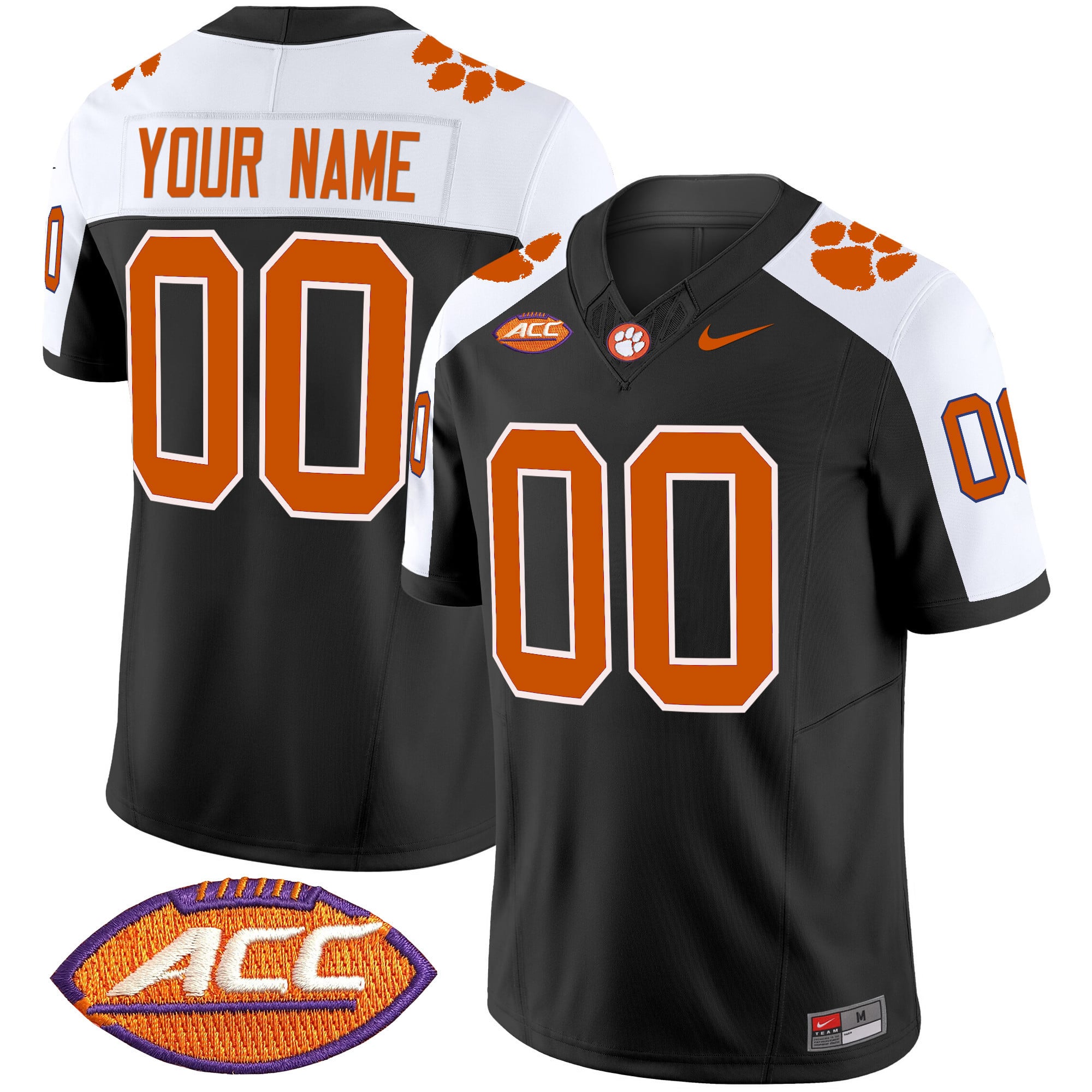 Alternative view of Nike Clemson Tigers Jersey - Nike Clemson Tigers Orange Jersey