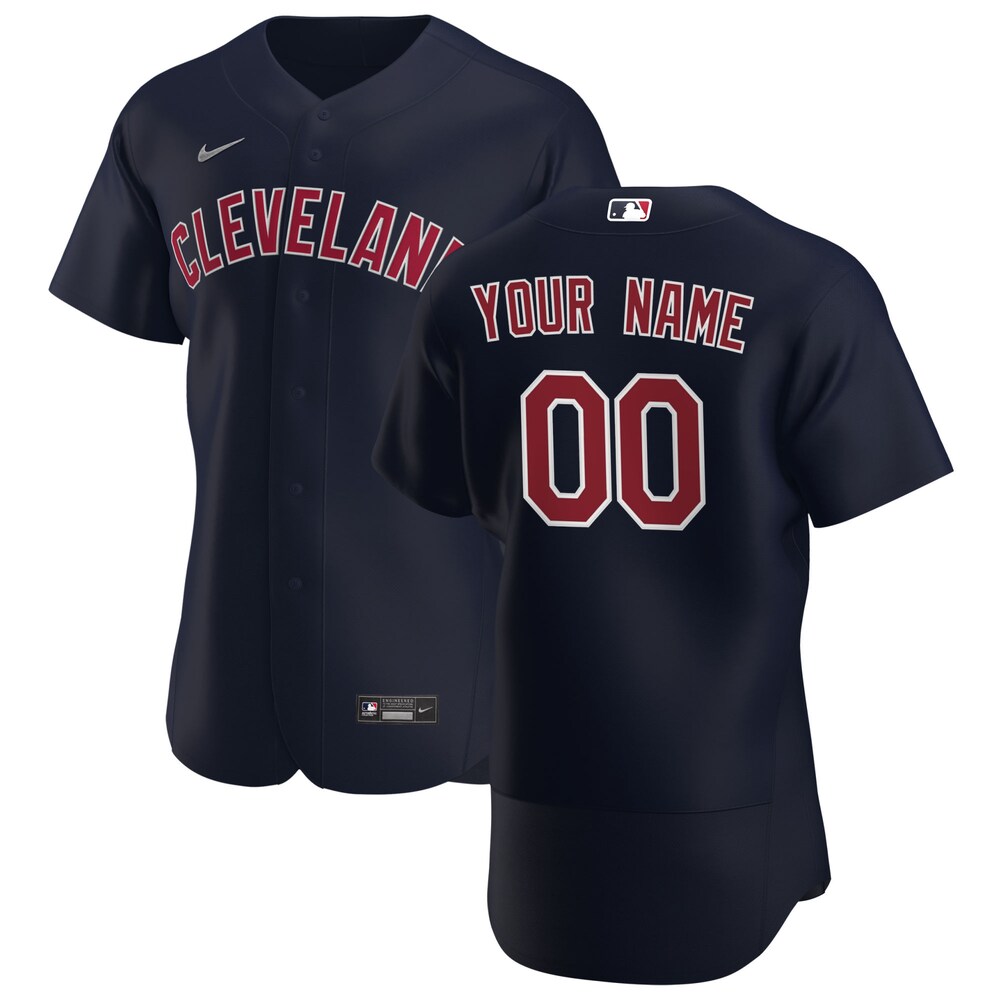 Nike Cleveland Guardians Navy Custom Jersey - MLB Authentic