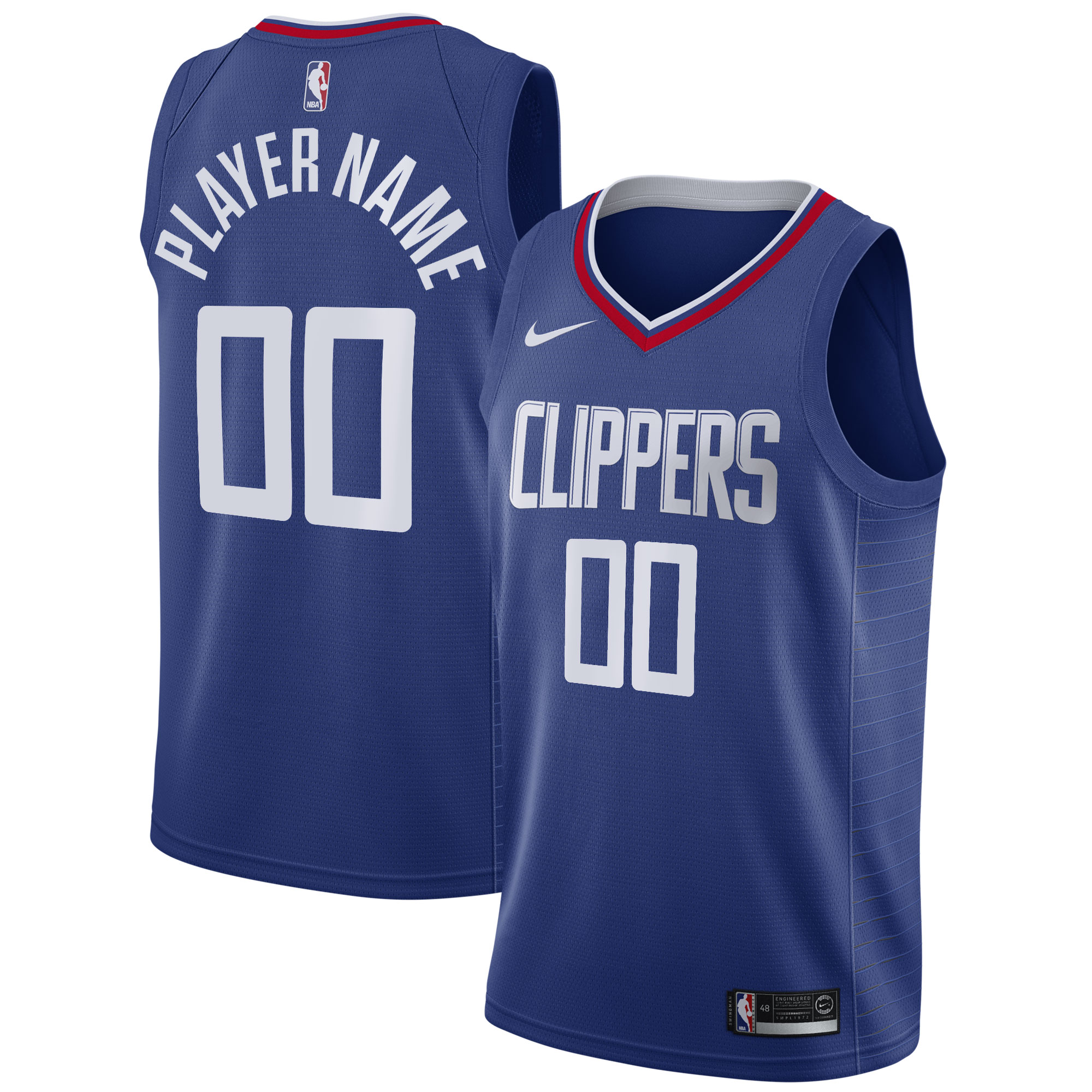 Nike Clippers Blue Jersey - Custom Player Edition