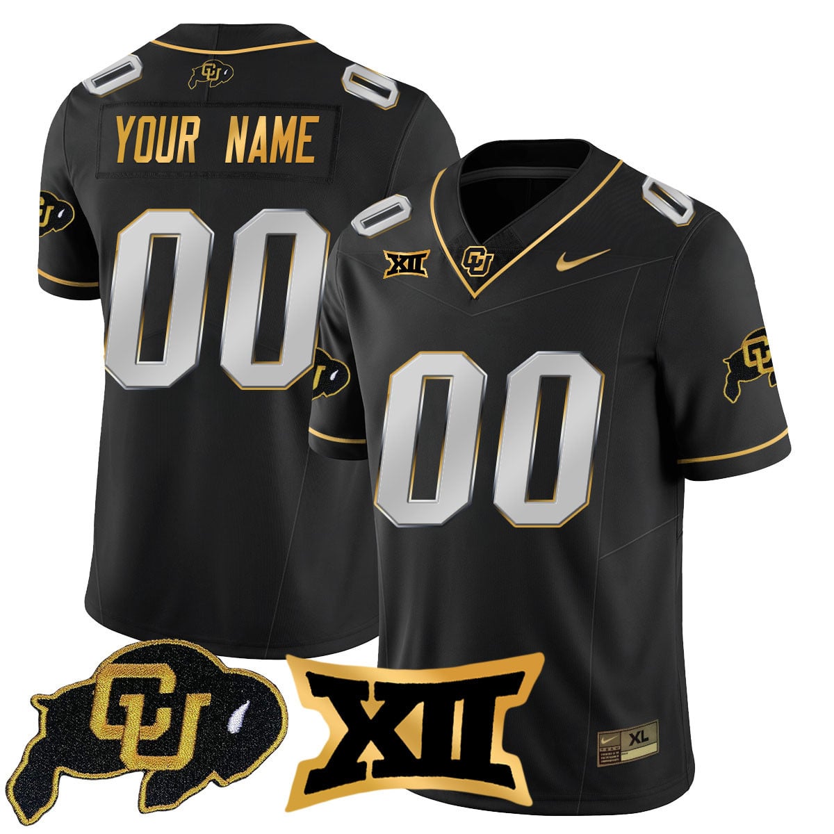 Nike Colorado Buffaloes Black Football Jersey - Personalized