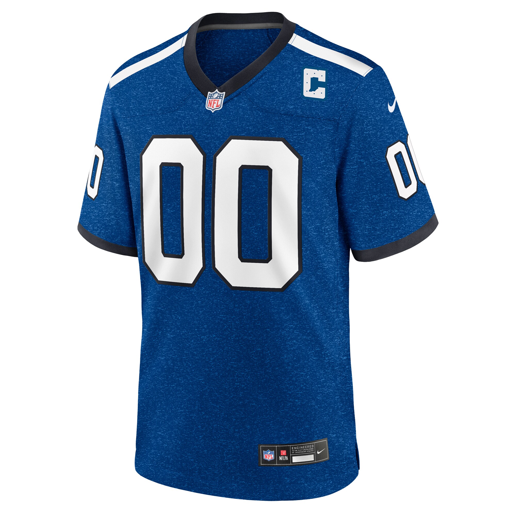 Alternative view of Nike Colts Blue Custom Jersey - Personalize Your Game! 2