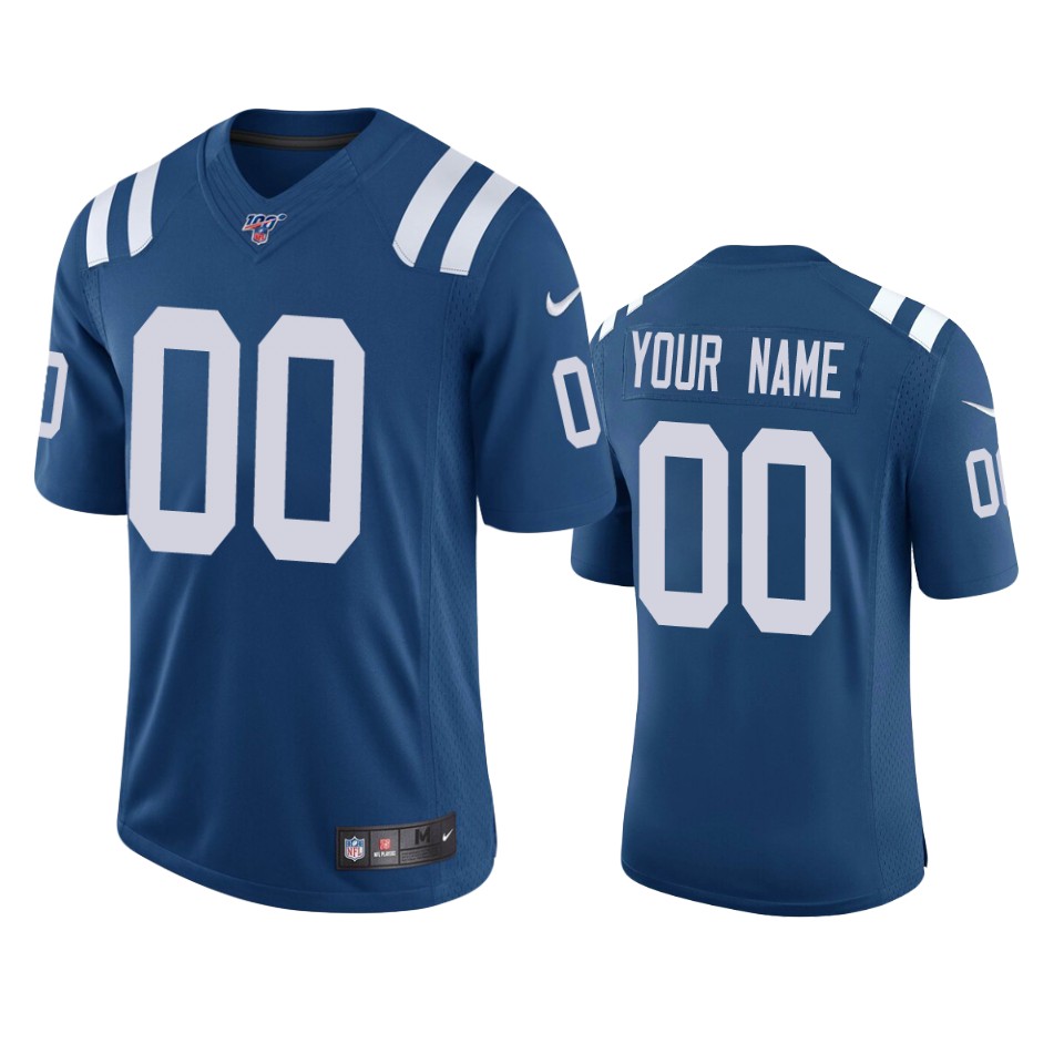 Nike Colts Blue Custom Jersey - Personalized NFL Apparel