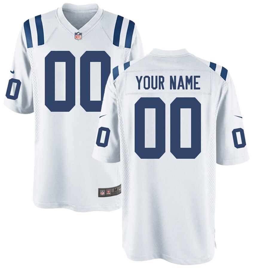 Nike Colts White Custom Jersey - Personalized NFL