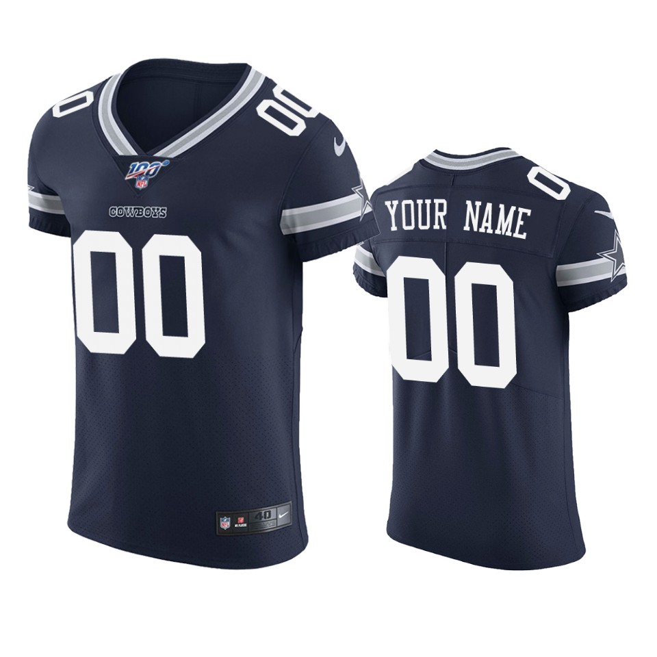Nike Cowboys Navy Custom Jersey - Your Name & Number