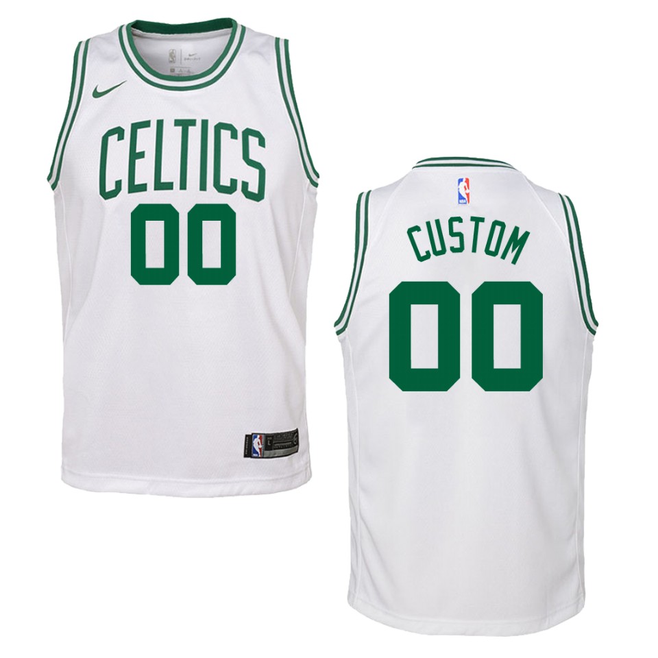 nike Custom Celtics White Jersey - Custom Celtics White Jersey - Nike