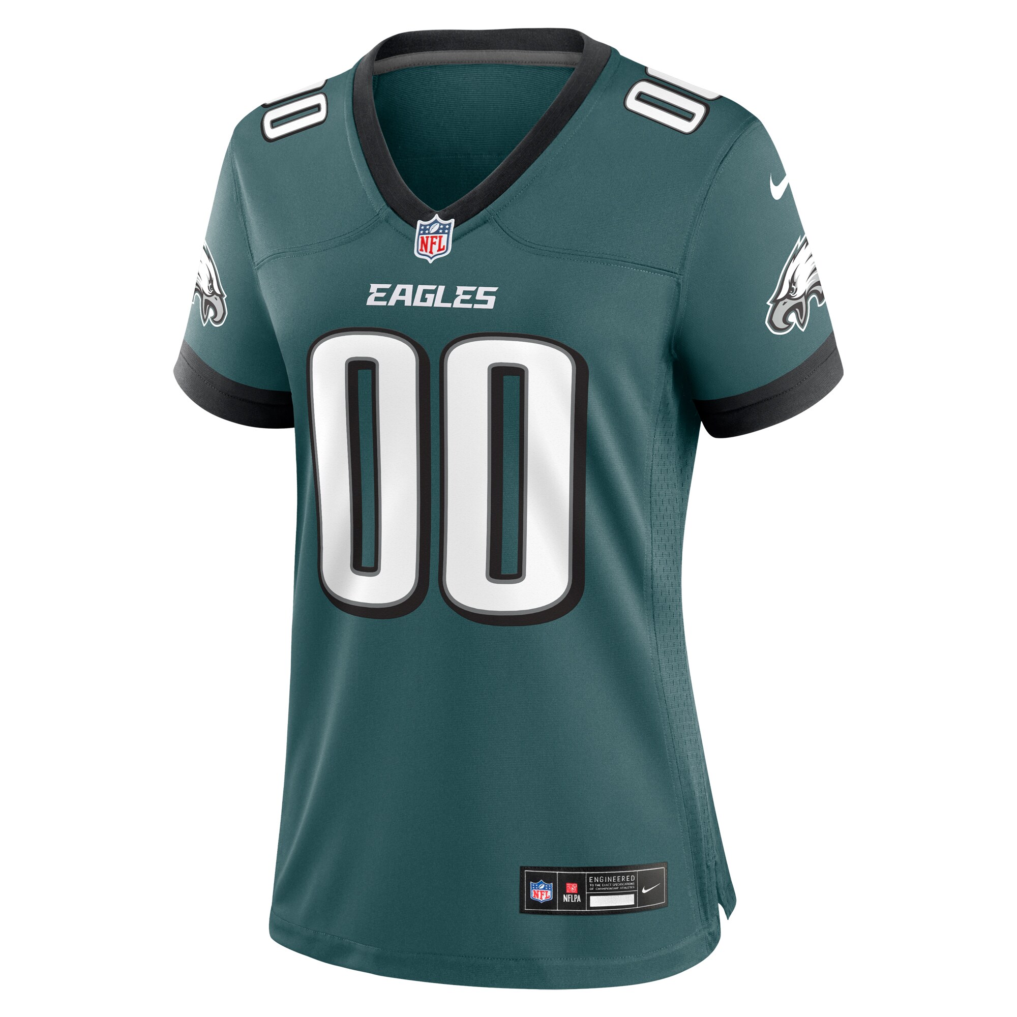 Alternative view of nike custom Eagles Midnight Green Jersey - Nike Eagles Midnight Green