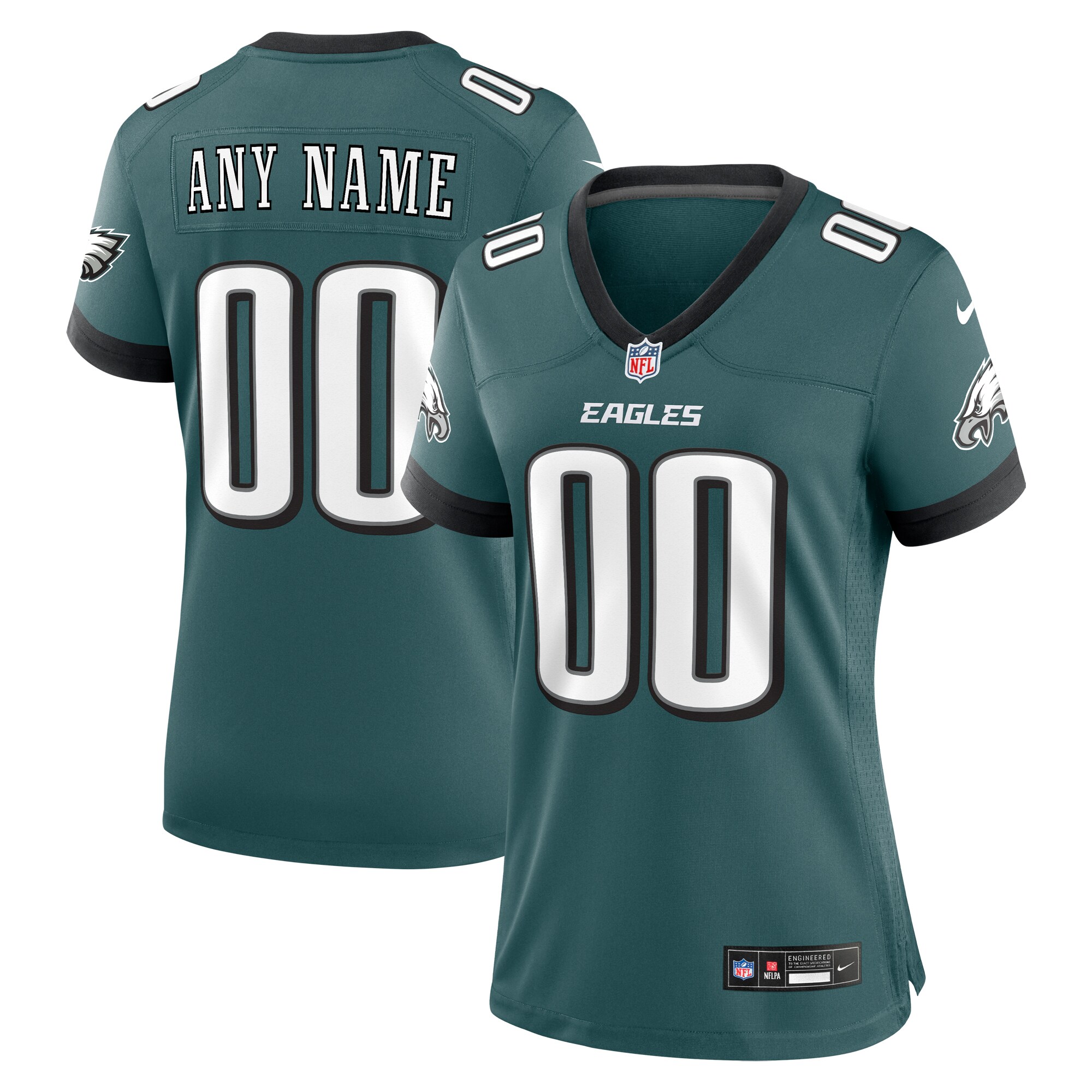 nike custom Eagles Midnight Green Jersey - Nike Eagles Midnight Green