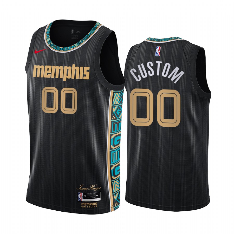 nike Custom Grizzlies Black Jersey - Custom Grizzlies Black Jersey