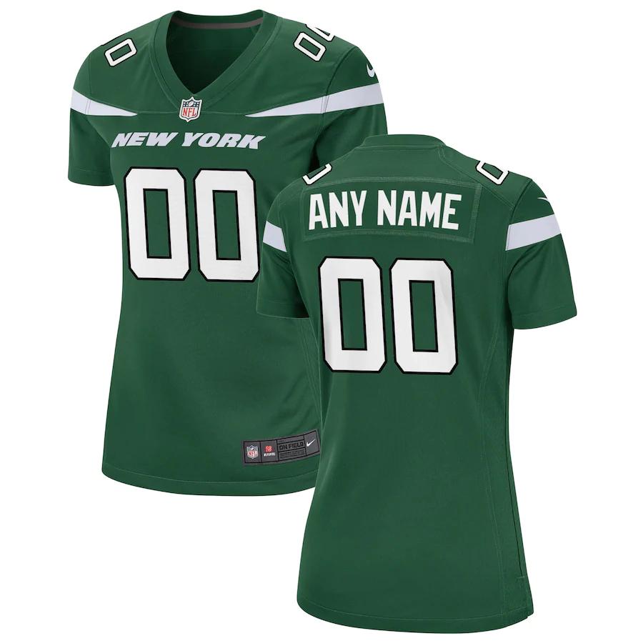 nike custom Jets Green Women’s Jersey - Nike Jets Green Women’s Custom