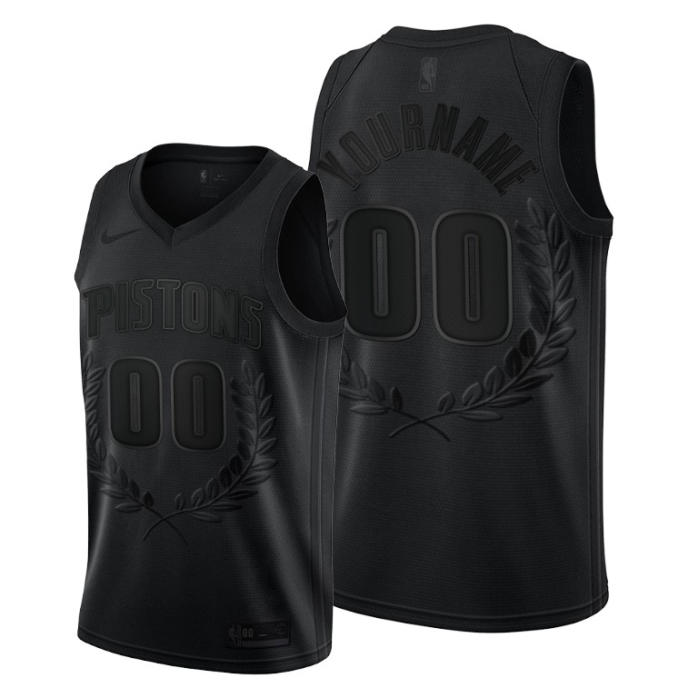 nike Custom Pistons Black Jersey - Custom Pistons Black Jersey - Nike