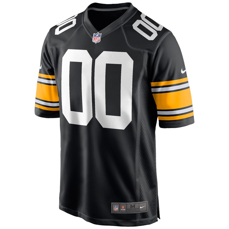 Alternative view of nike custom Steelers Black Gold Jersey - Nike Steelers Black Gold
