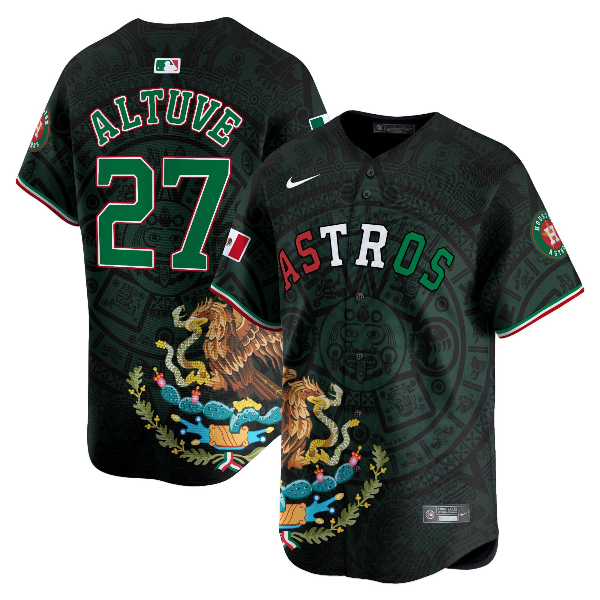 nike dark Astros Altuve Mexico Jersey - Nike Astros Altuve Mexico