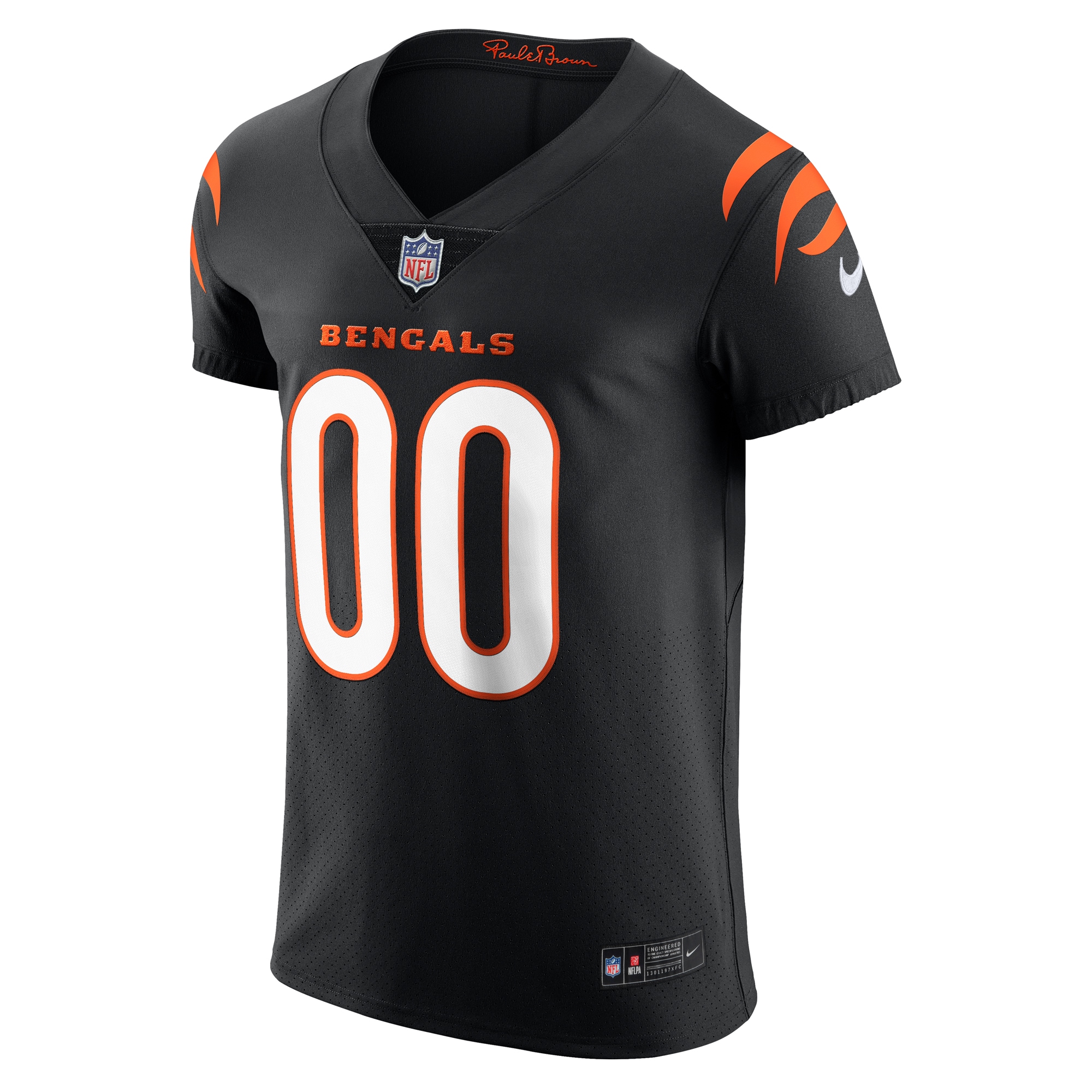 Alternative view of nike design Bengals Black Custom Jersey - Nike Bengals Black Custom