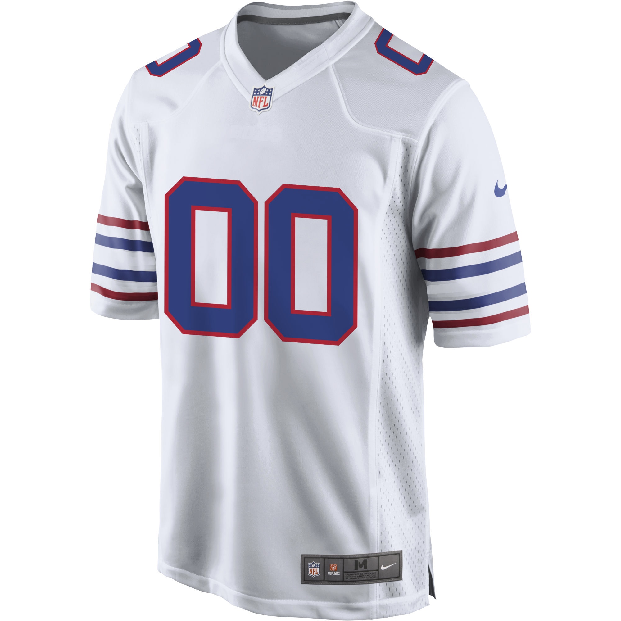 Alternative view of nike design Bills White Custom Jersey - Nike Bills White Custom Jersey