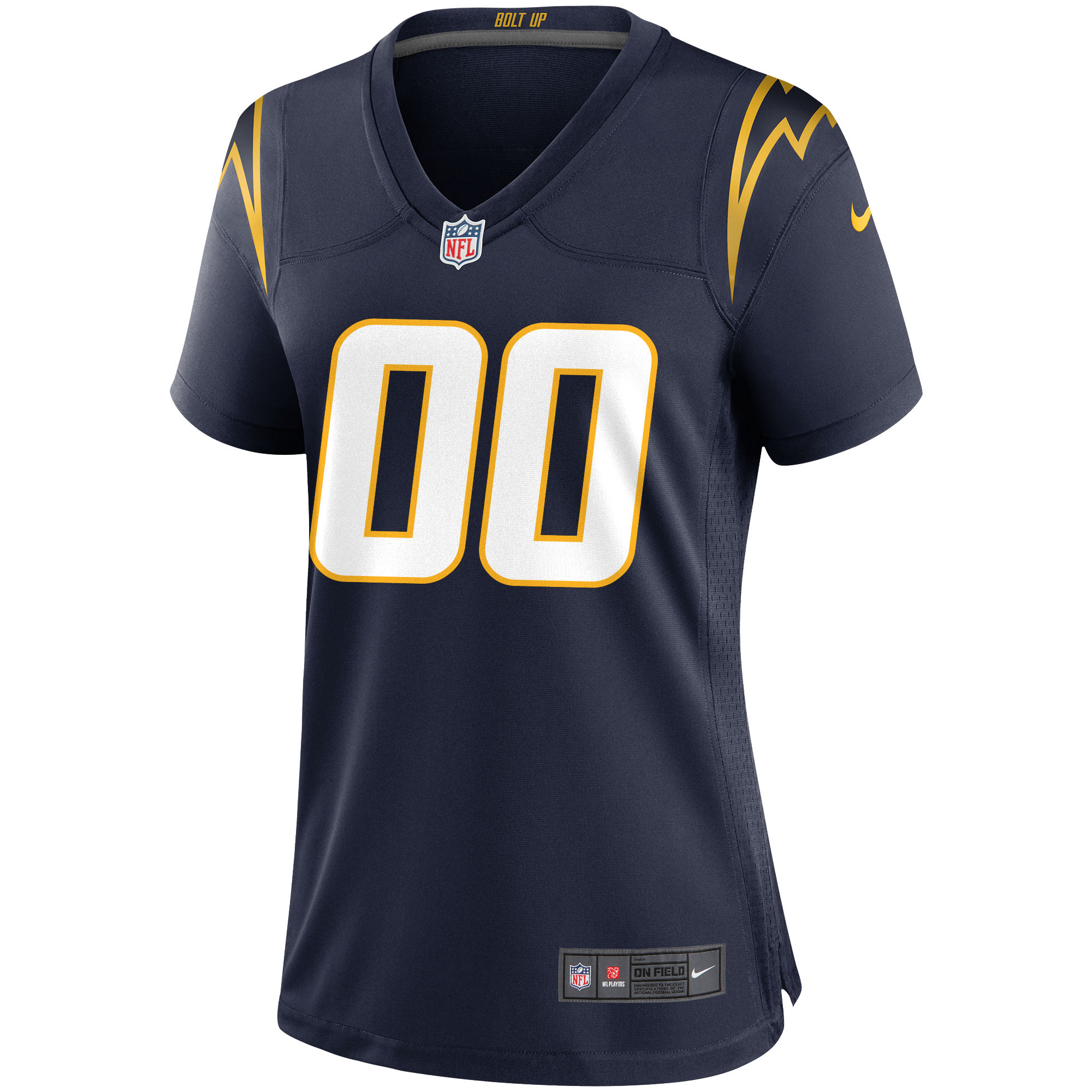 Alternative view of nike design Chargers Navy Custom Jersey - Chargers Navy Custom Jersey