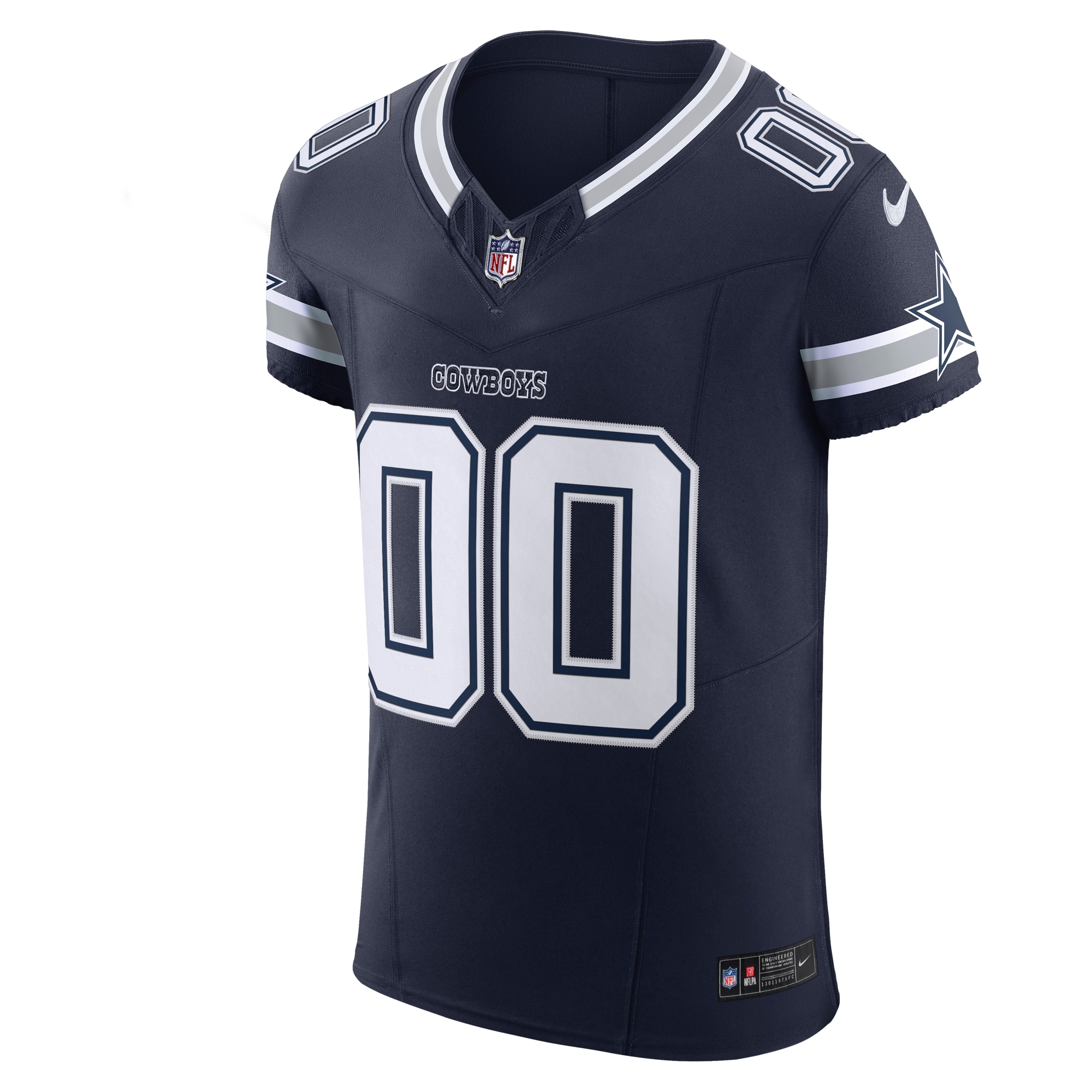 Alternative view of nike design Cowboys Navy Custom Jersey - Nike Cowboys Navy Custom