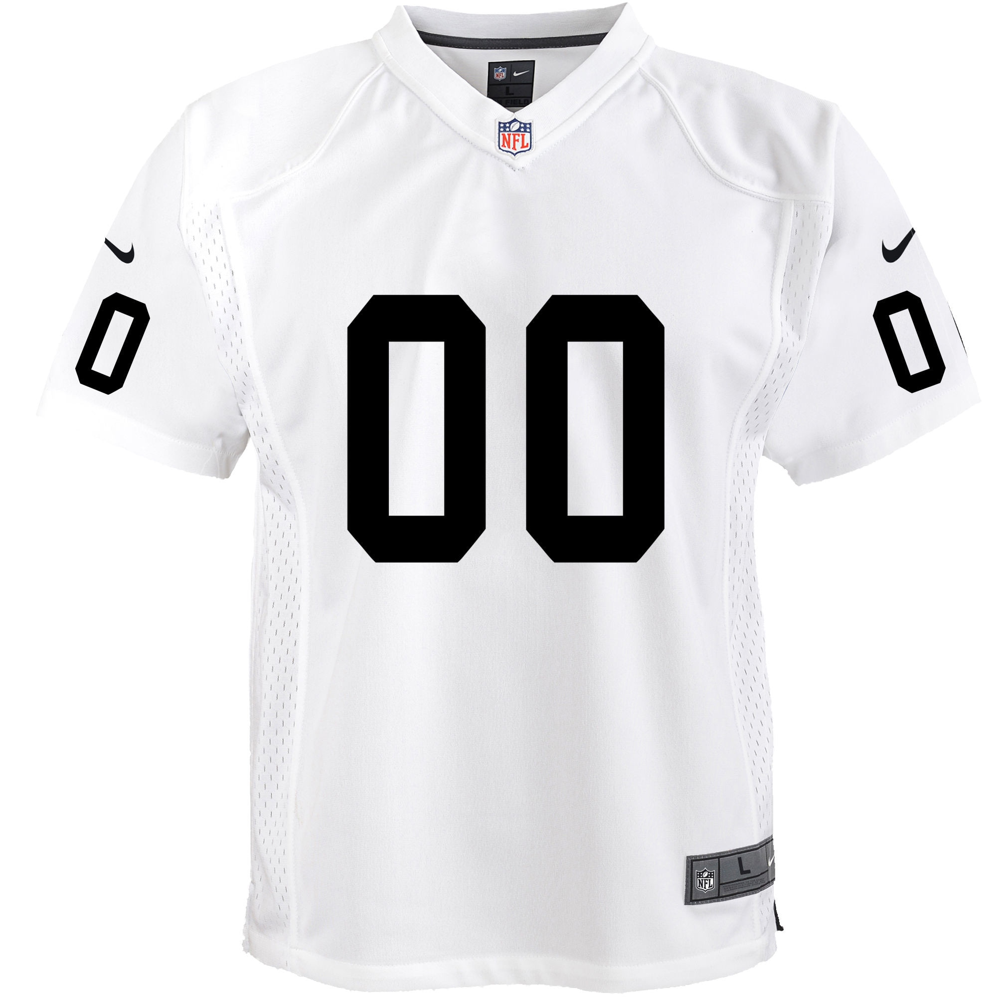 Alternative view of nike design Raiders White Custom Jersey - Nike Raiders White Custom