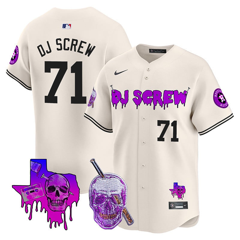 Nike DJ Screw Astros Jersey - Cream ’71 Edition