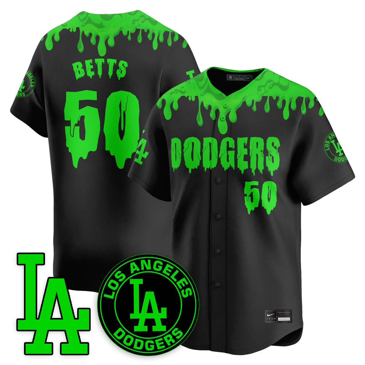 nike Dodgers Betts Slime Jersey - Dodgers Betts Slime Jersey - Nike