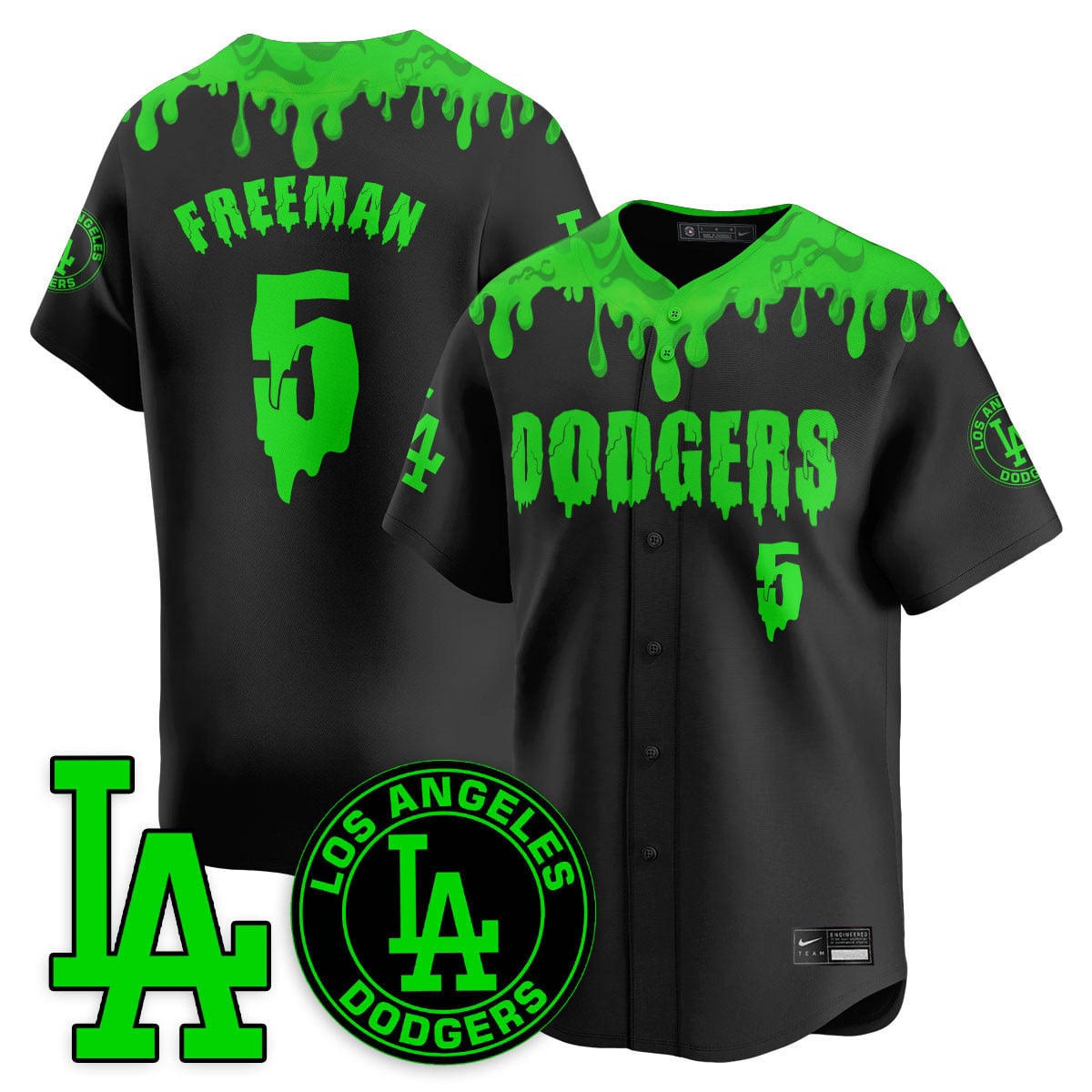 Alternative view of nike Dodgers Betts Slime Jersey - Dodgers Betts Slime Jersey - Nike