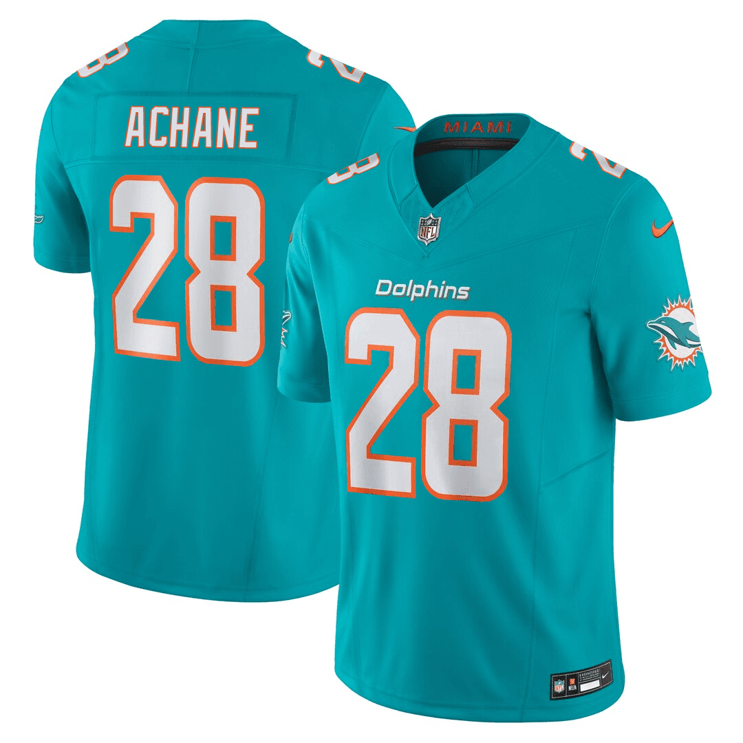 nike Dolphins Achane #28 Jersey - Nike Dolphins Achane #28 Teal Jersey
