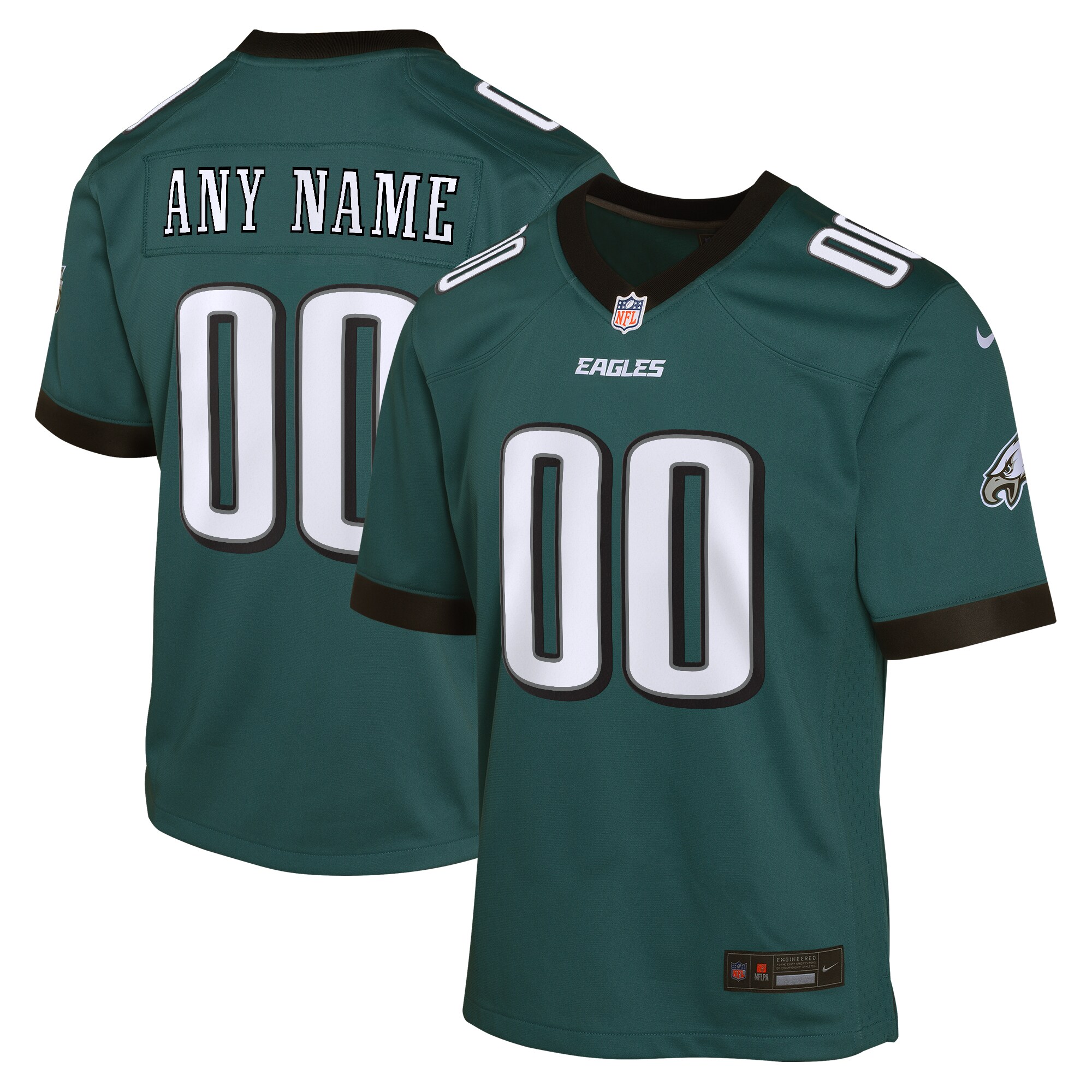 Nike Eagles Midnight Green Custom Jersey - Personalized NFL 2