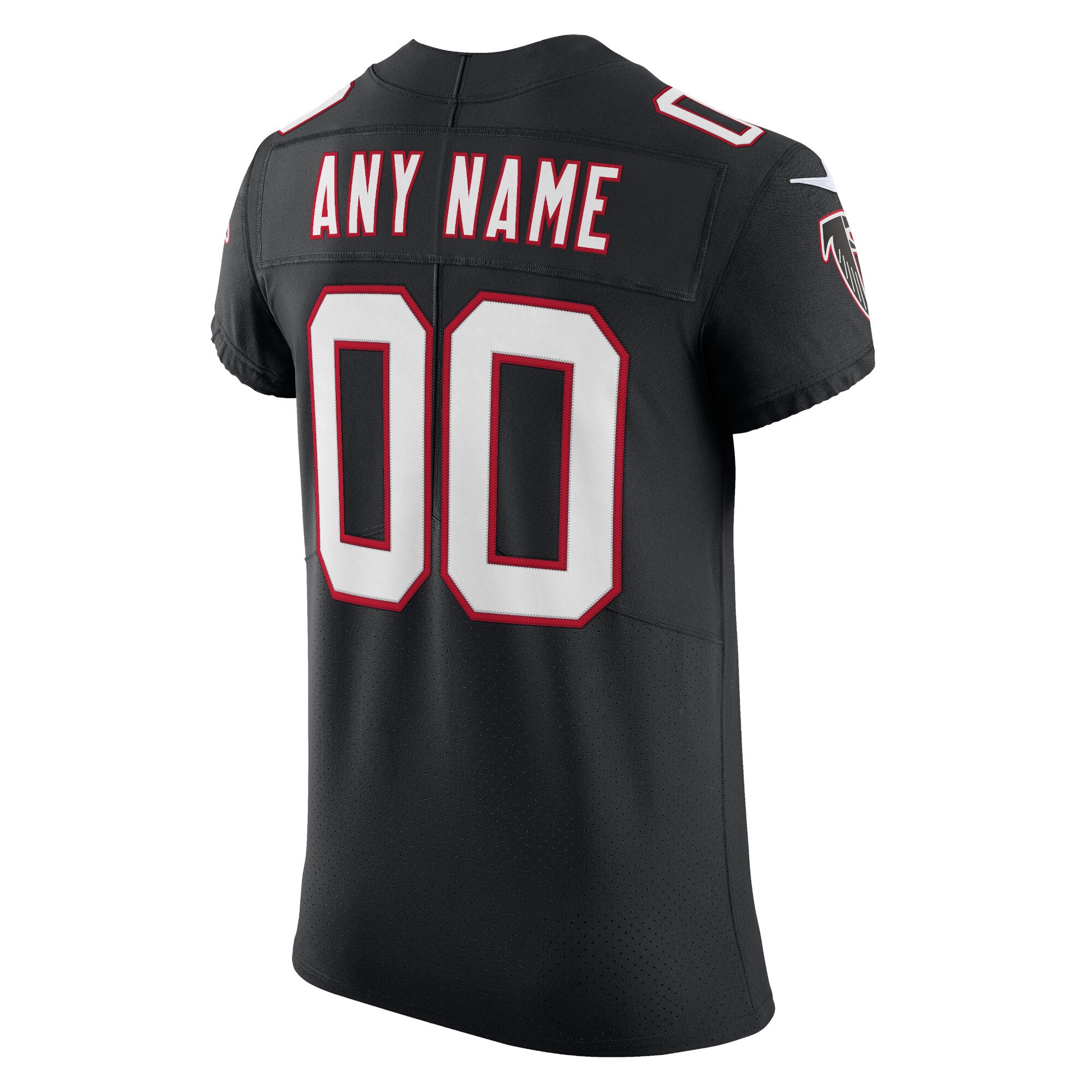 Alternative view of Nike Falcons Black Custom Jersey - Design Your Unique Style!