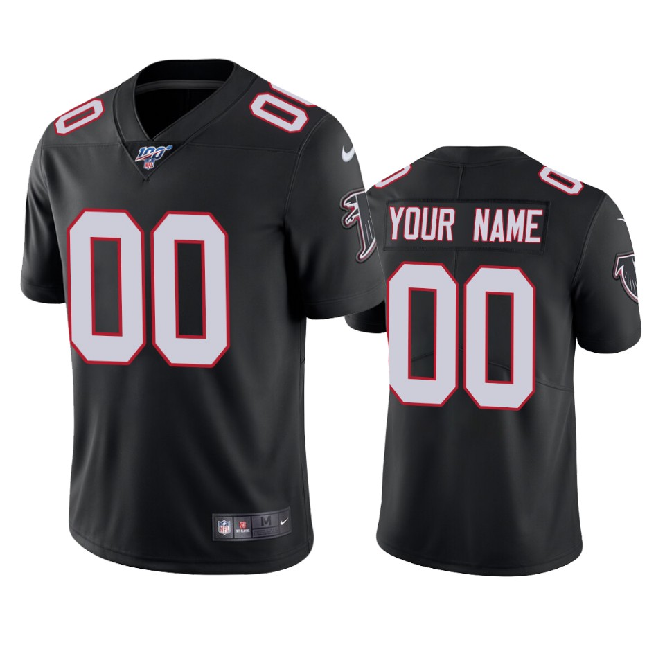 Nike Falcons Black Custom Jersey - Limited Edition