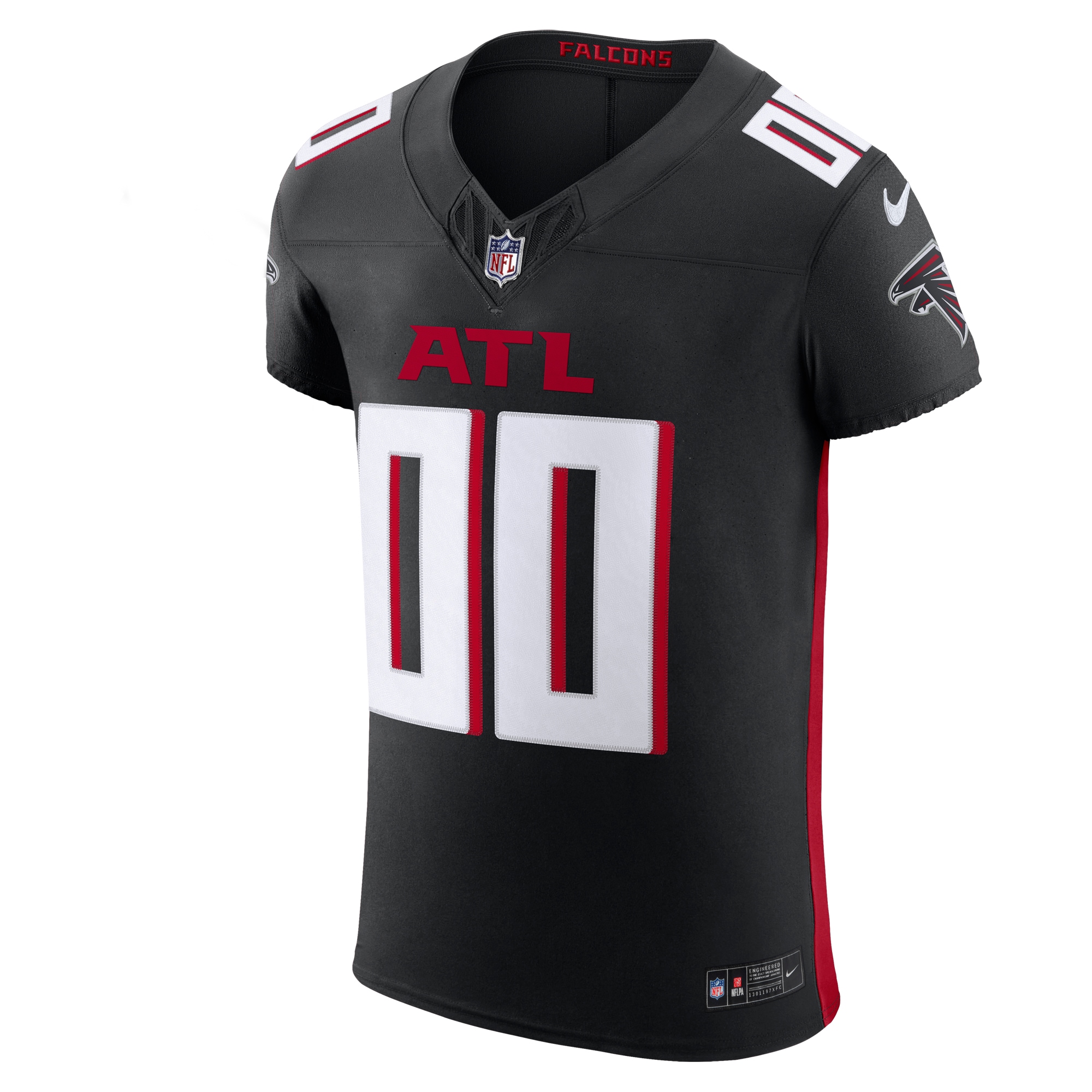 Alternative view of nike Falcons Stealth Black Jersey - Nike Falcons Stealth Black Custom