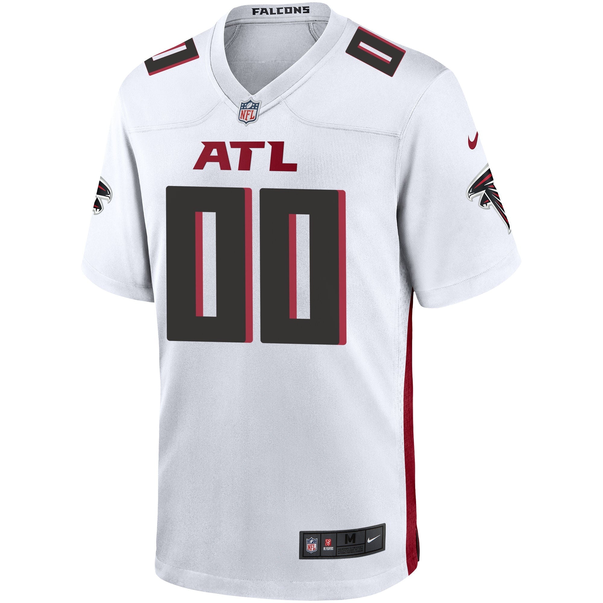 Alternative view of Nike Falcons White Alternate Jersey - Custom NFL