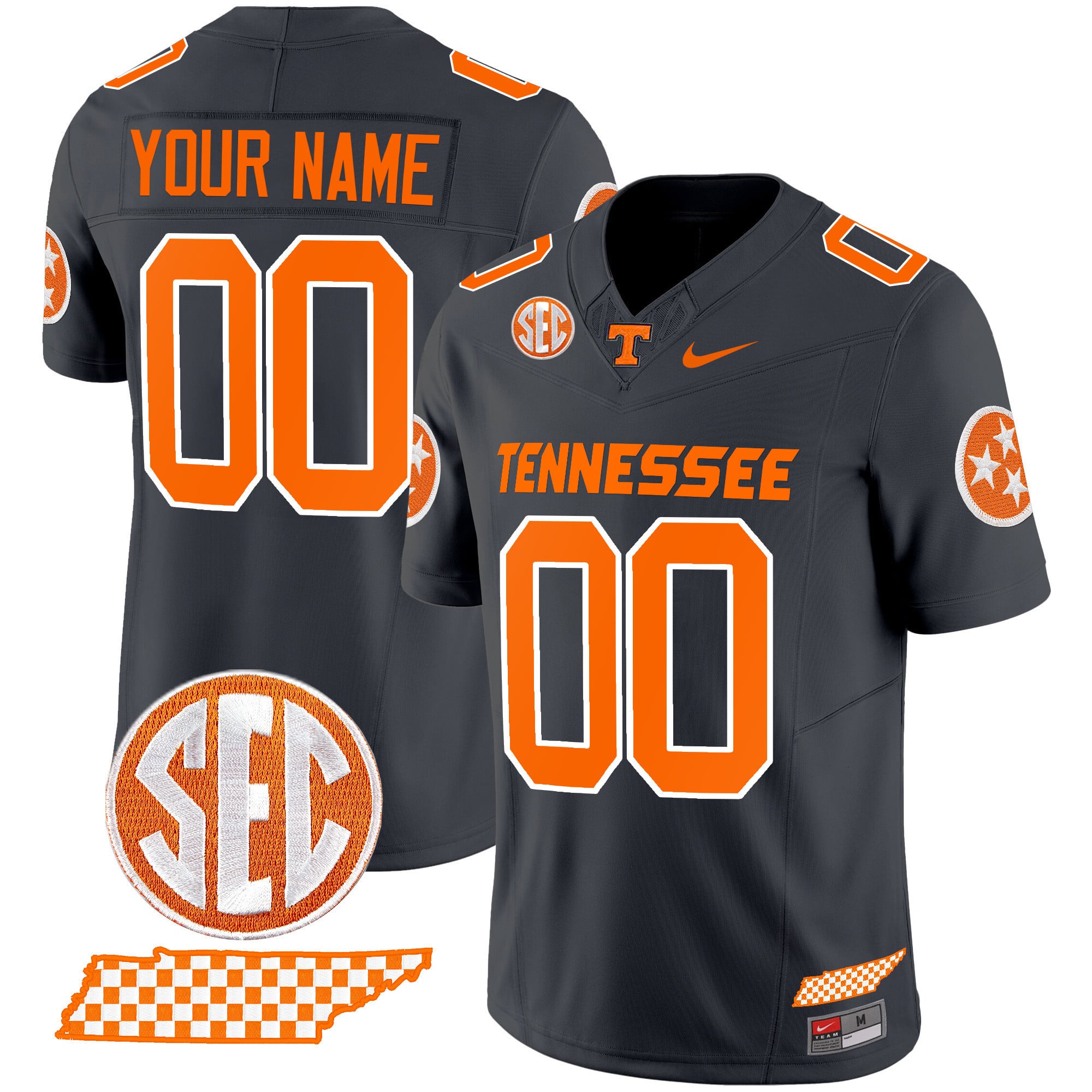 Alternative view of nike football Tennessee Vols Grey Jersey - Nike Tennessee Vols Grey