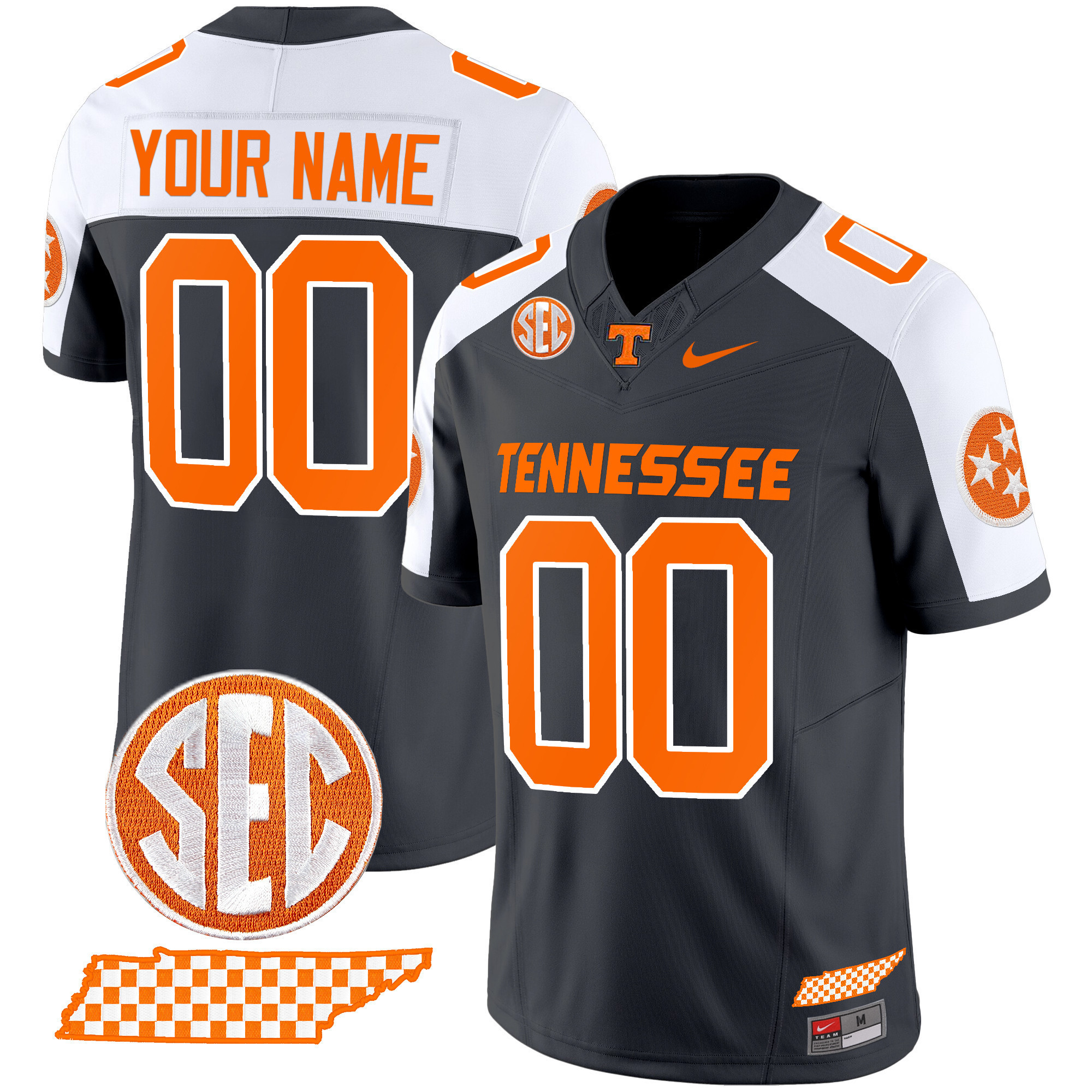 nike football Tennessee Vols Grey Jersey - Nike Tennessee Vols Grey