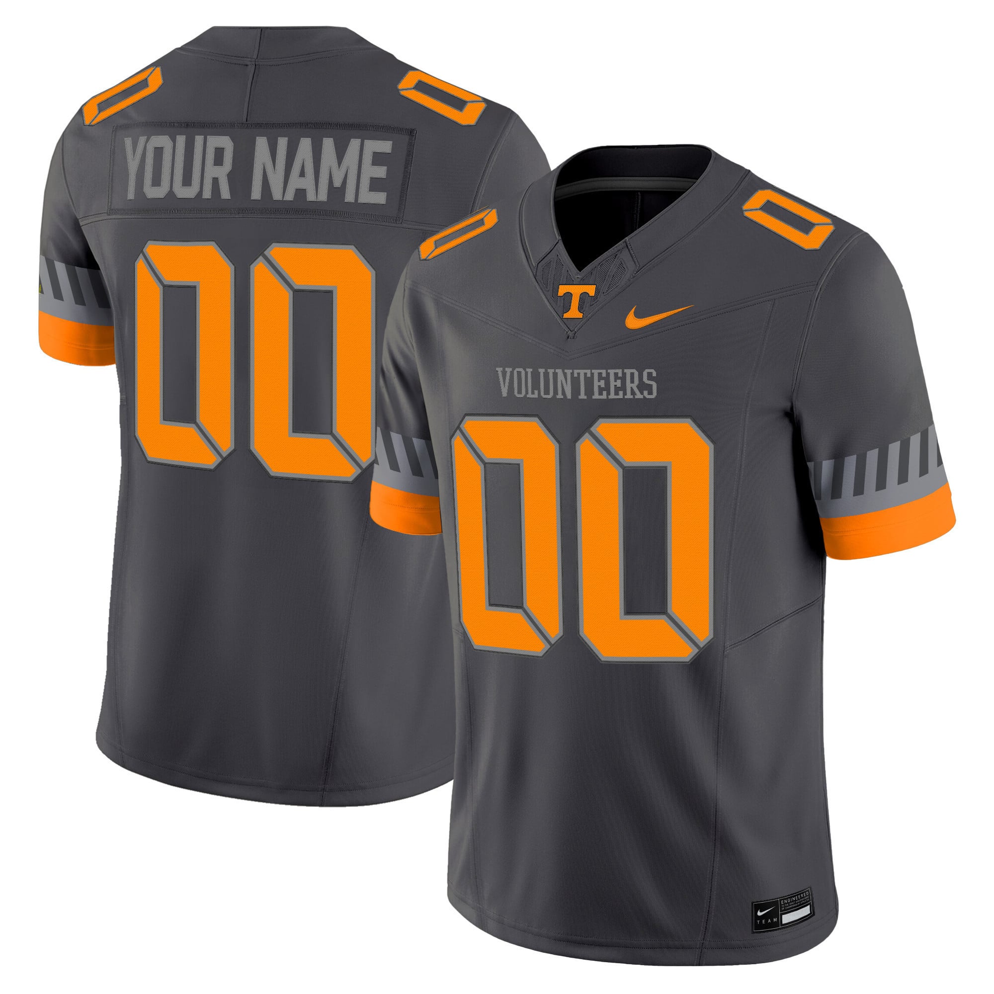 nike football Tennessee Volunteers Gray Jersey - Nike Tennessee 3