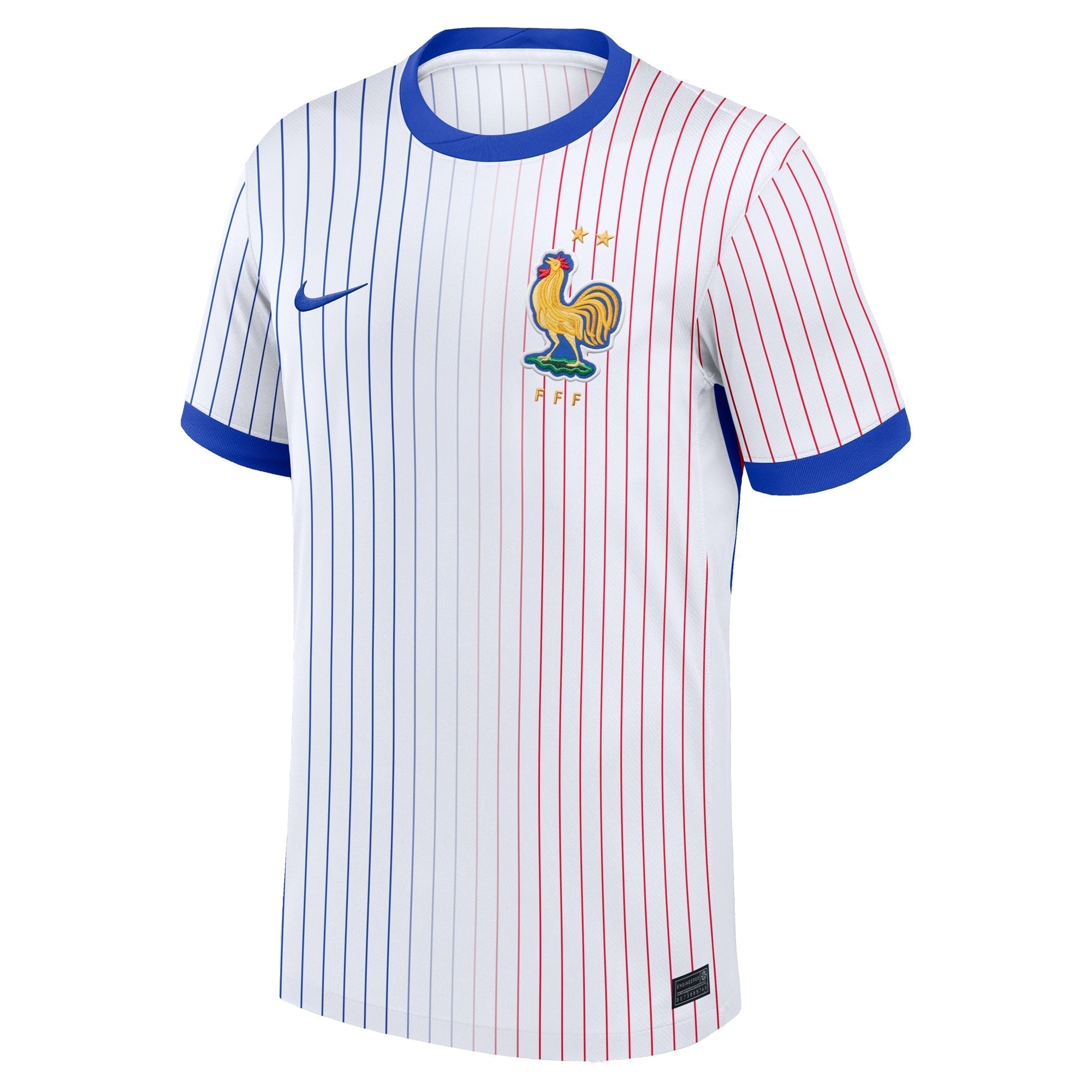 Alternative view of Nike France 2024 Away Jersey - White Pinstripe Authentic