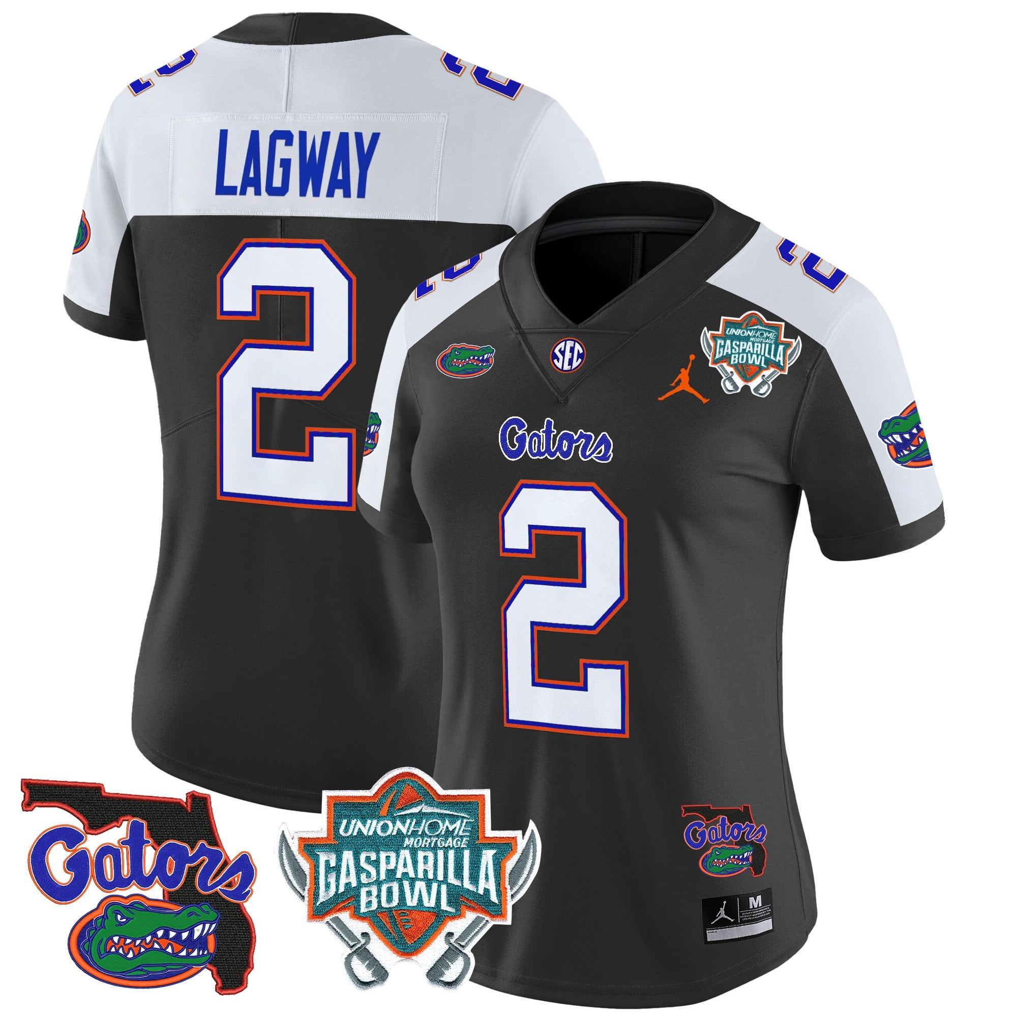 nike Gators Lagway Black Jersey - Nike Gators Lagway #2 Black