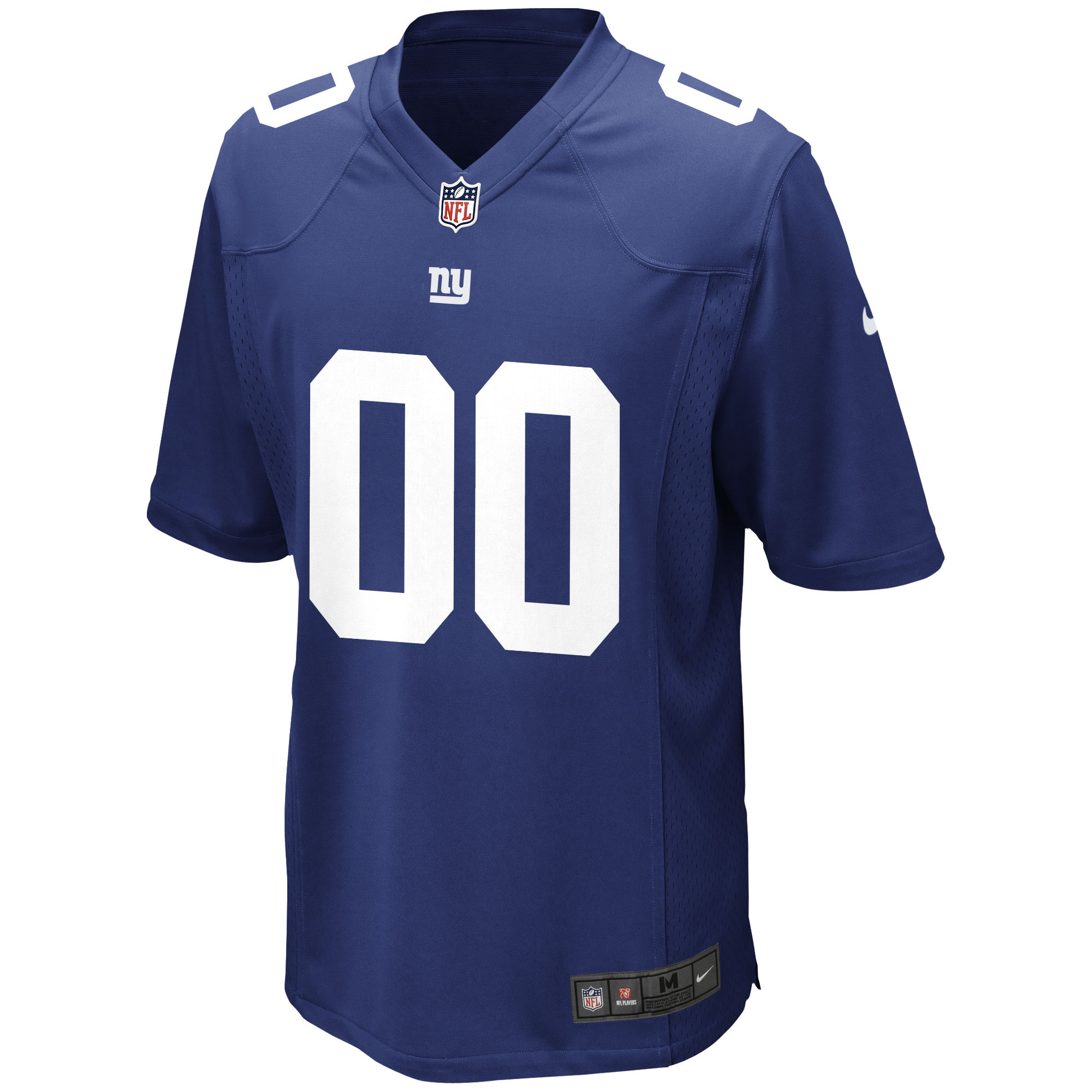 Alternative view of Nike Giants Blue Custom Jersey - Personalize Your Game!